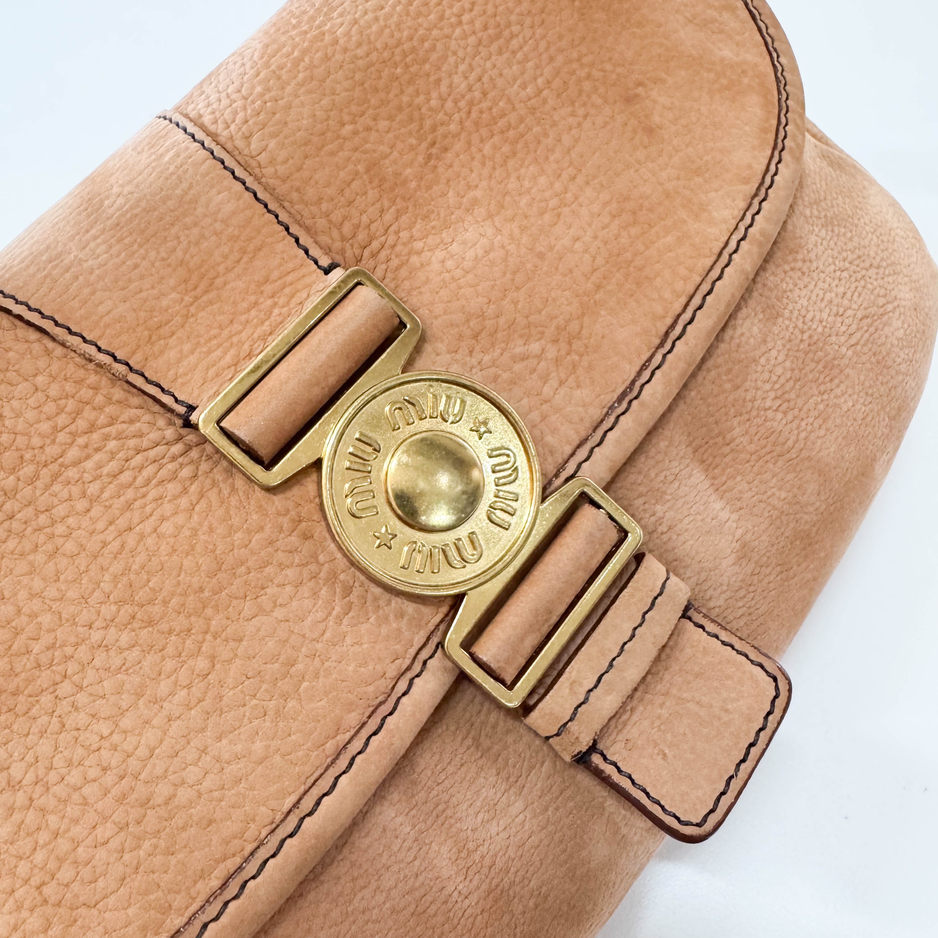 Archive Brown Nubuck Leather Shoulder Bag