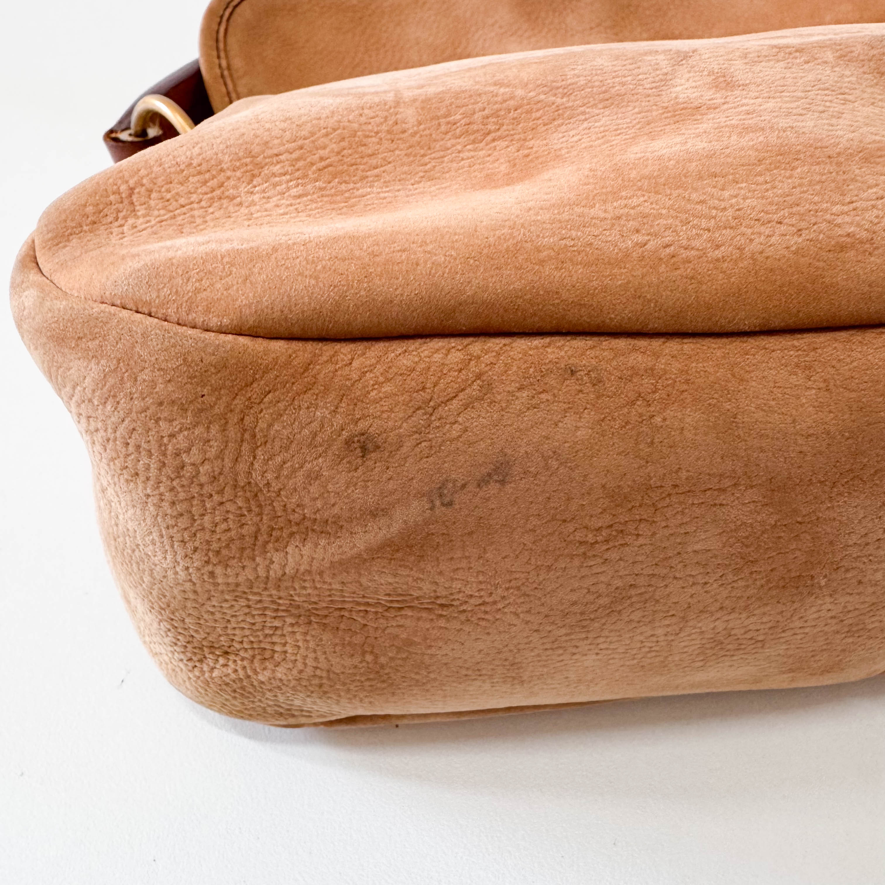 Archive Brown Nubuck Leather Shoulder Bag
