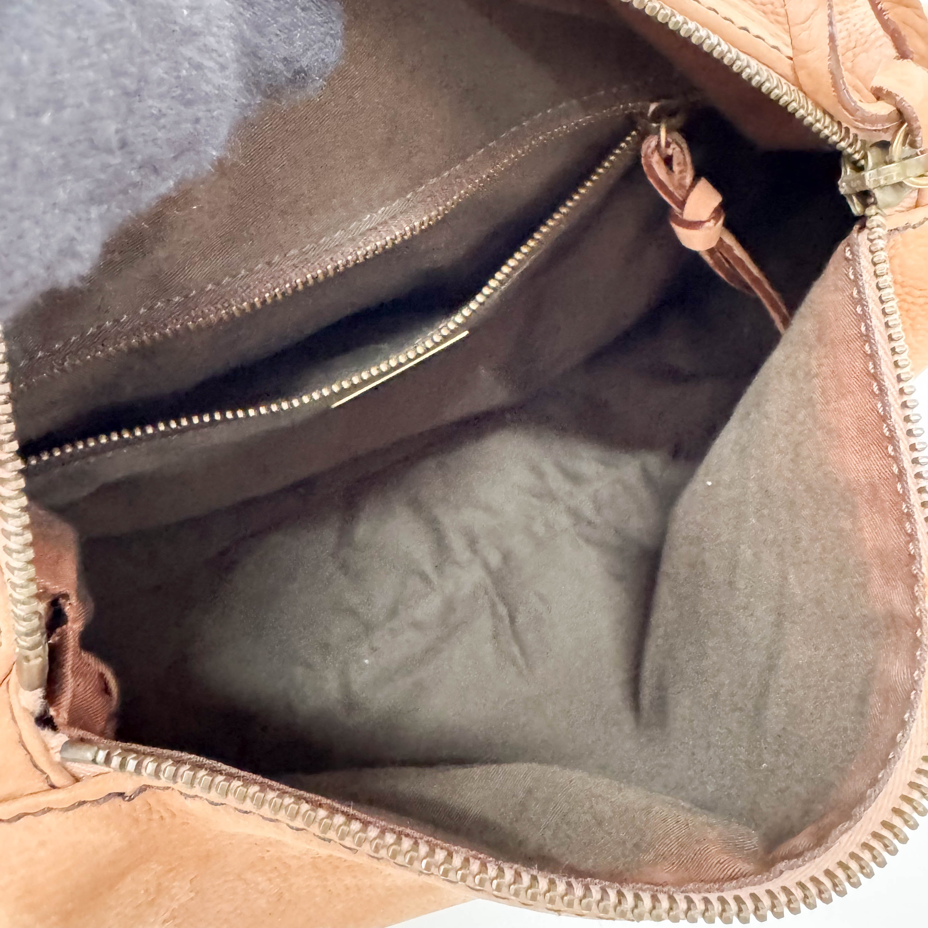 Archive Brown Nubuck Leather Shoulder Bag