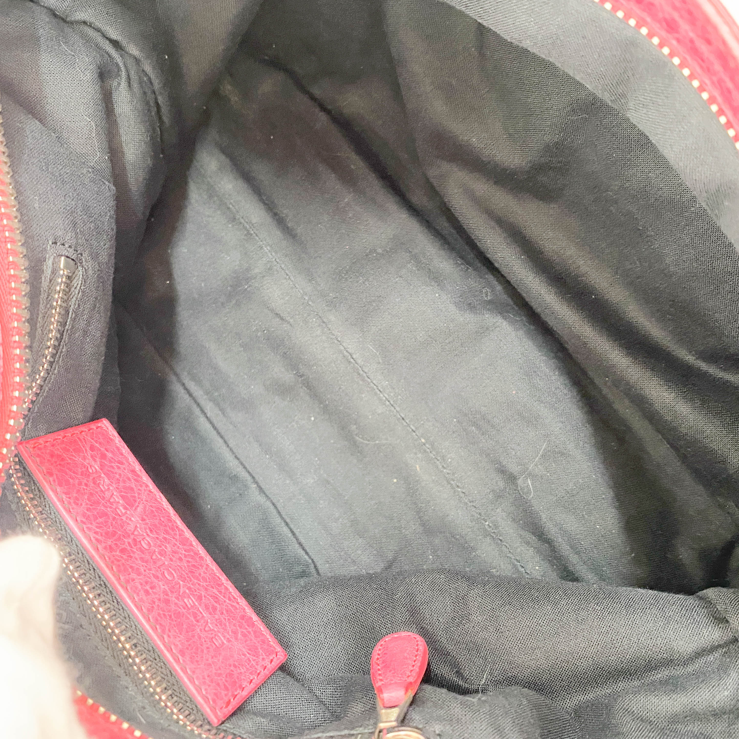 Giant 21 Hardware Pink Leather Two Way Bag