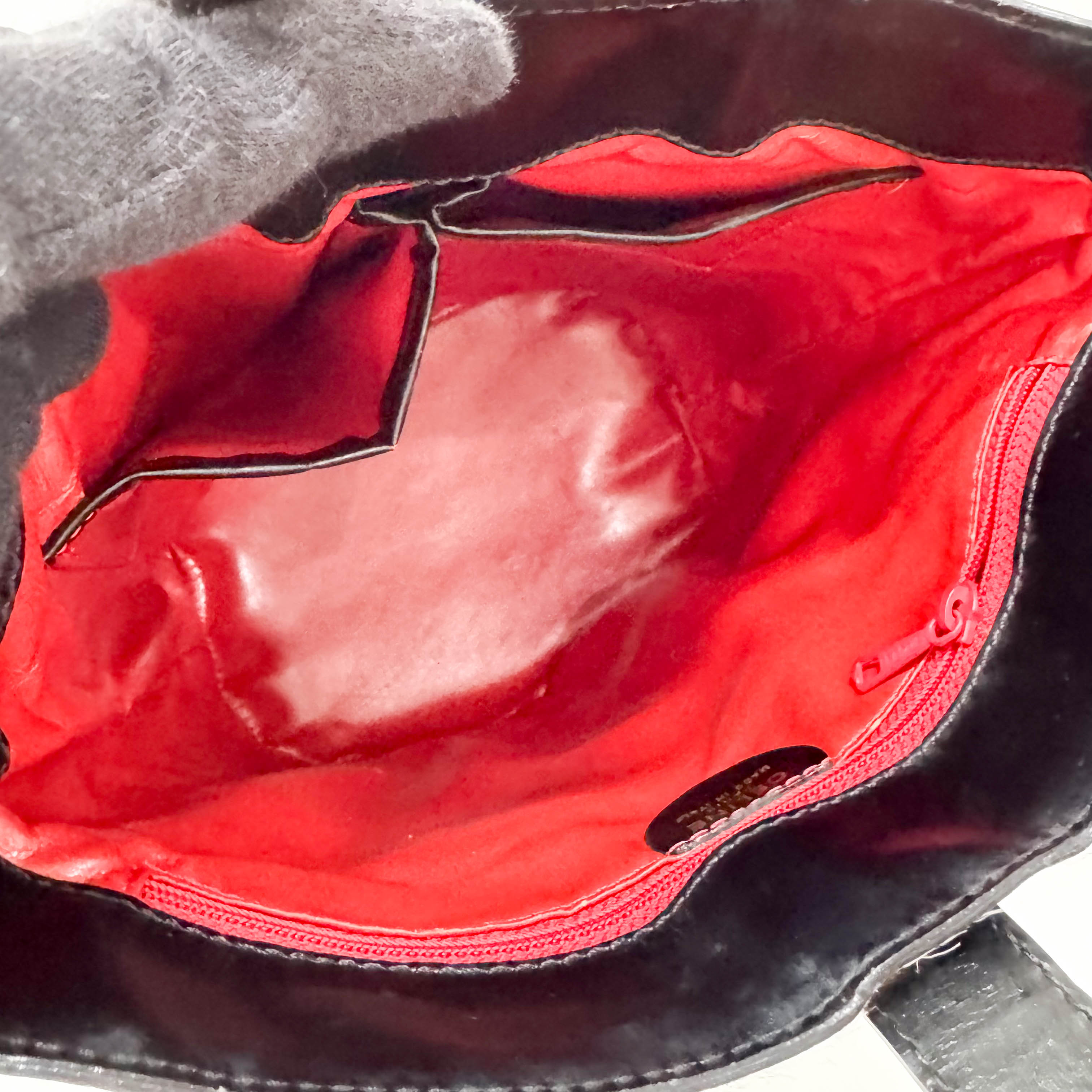 Circle Logo Brown & Neutral Pony Hair Shoulder Bag