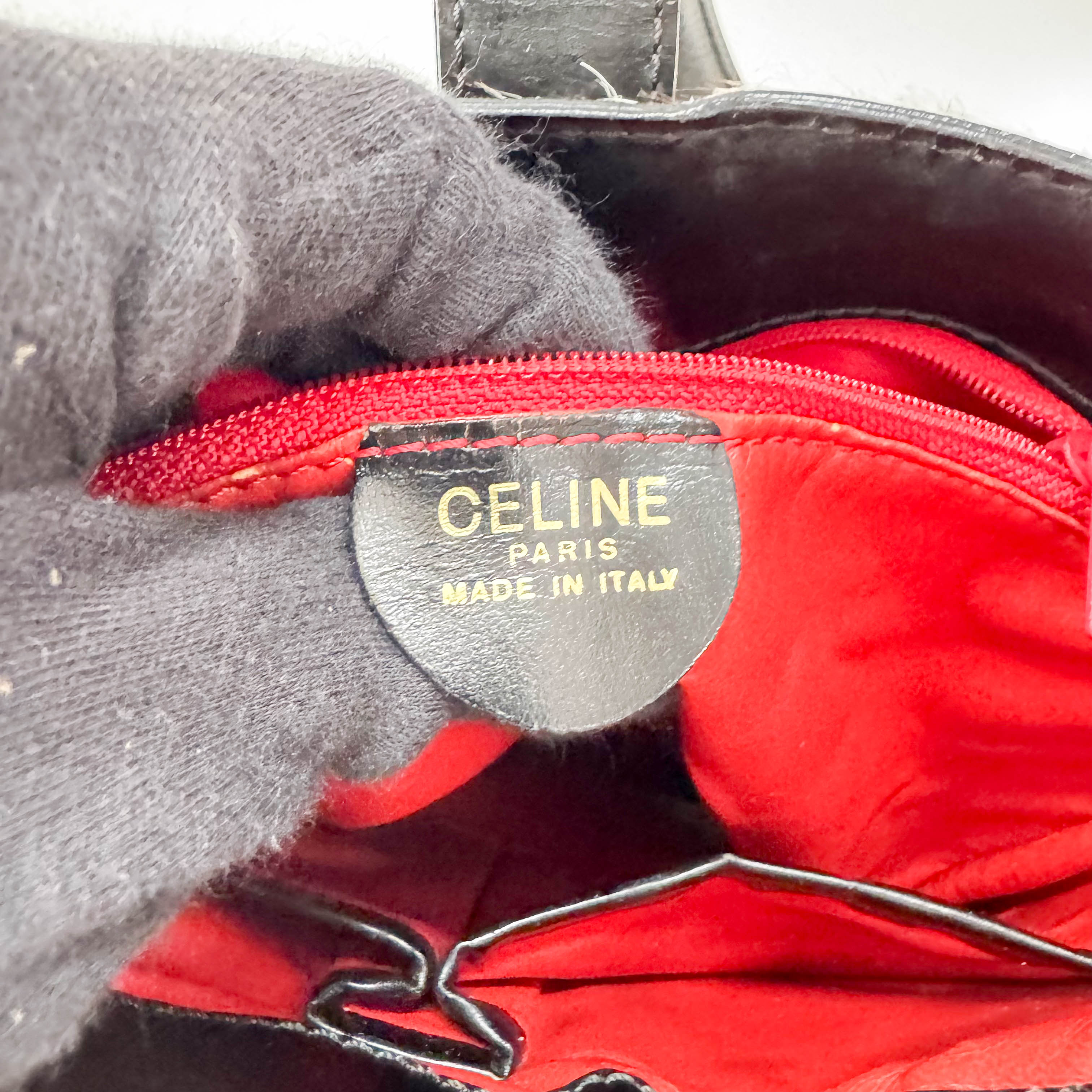 Circle Logo Brown & Neutral Pony Hair Shoulder Bag