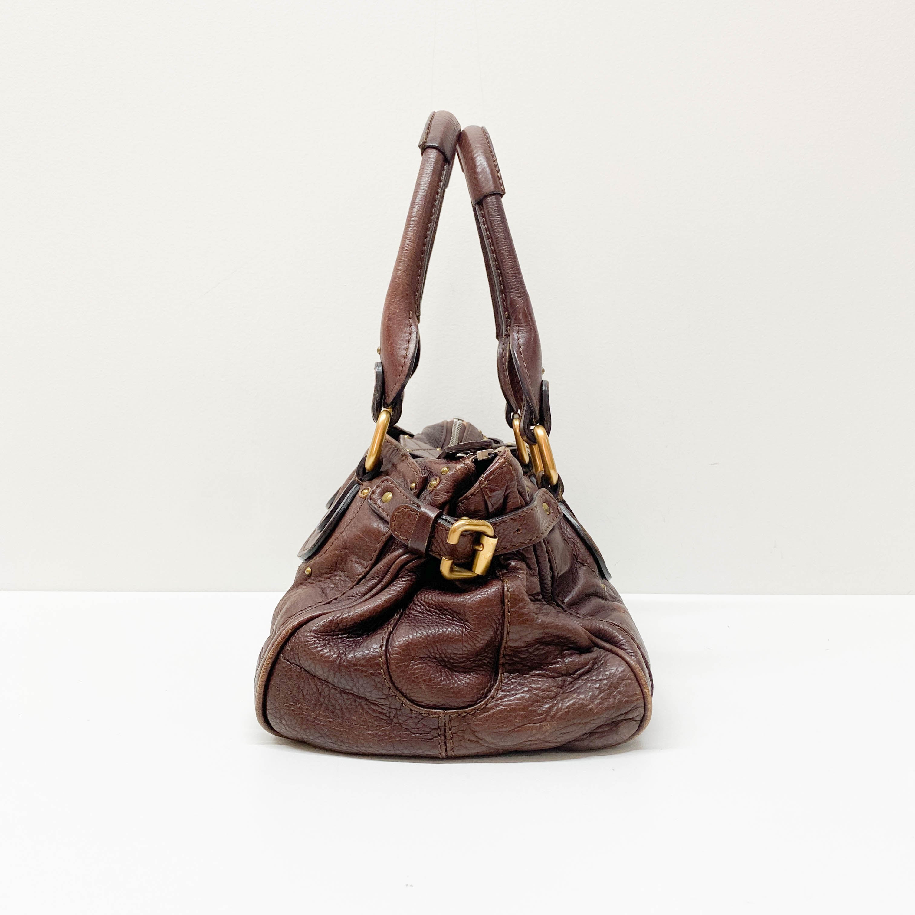 Paddington Brown Leather Shoulder Bag