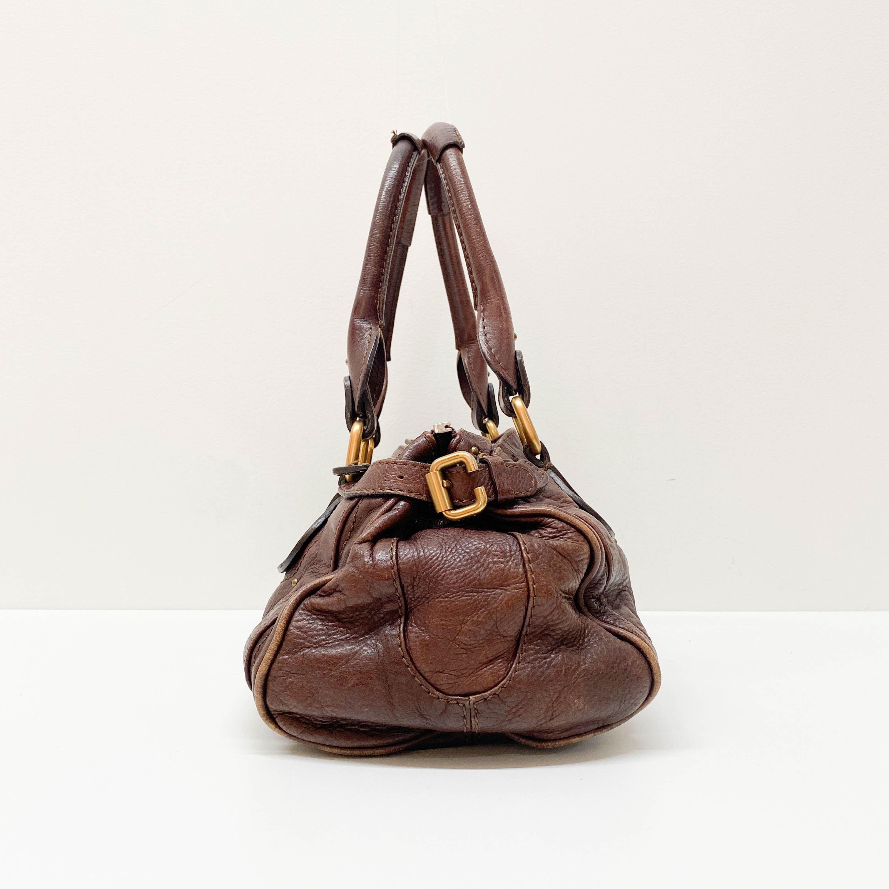 Paddington Brown Leather Shoulder Bag