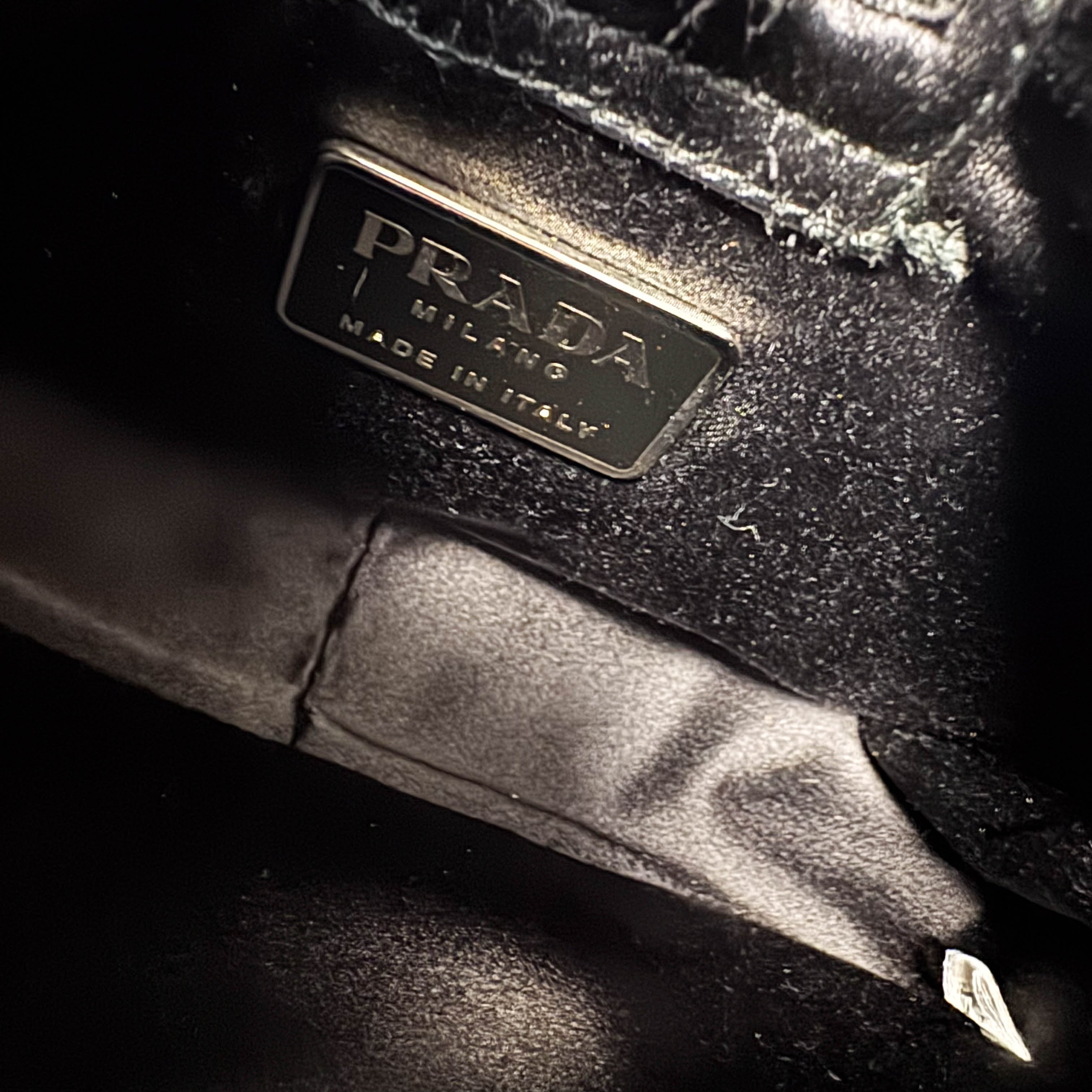 Black Fur Handle Bag