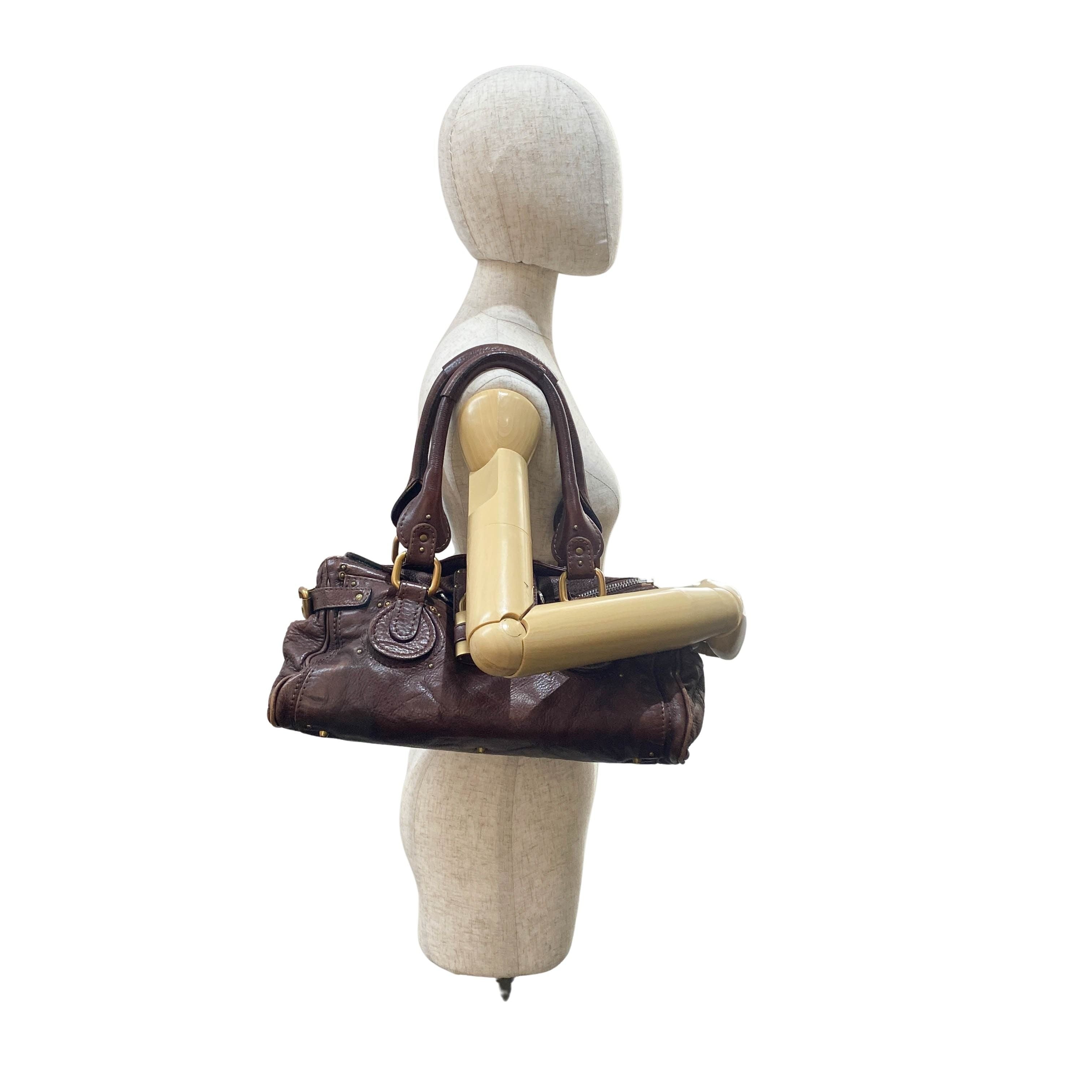 Paddington Brown Leather Shoulder Bag