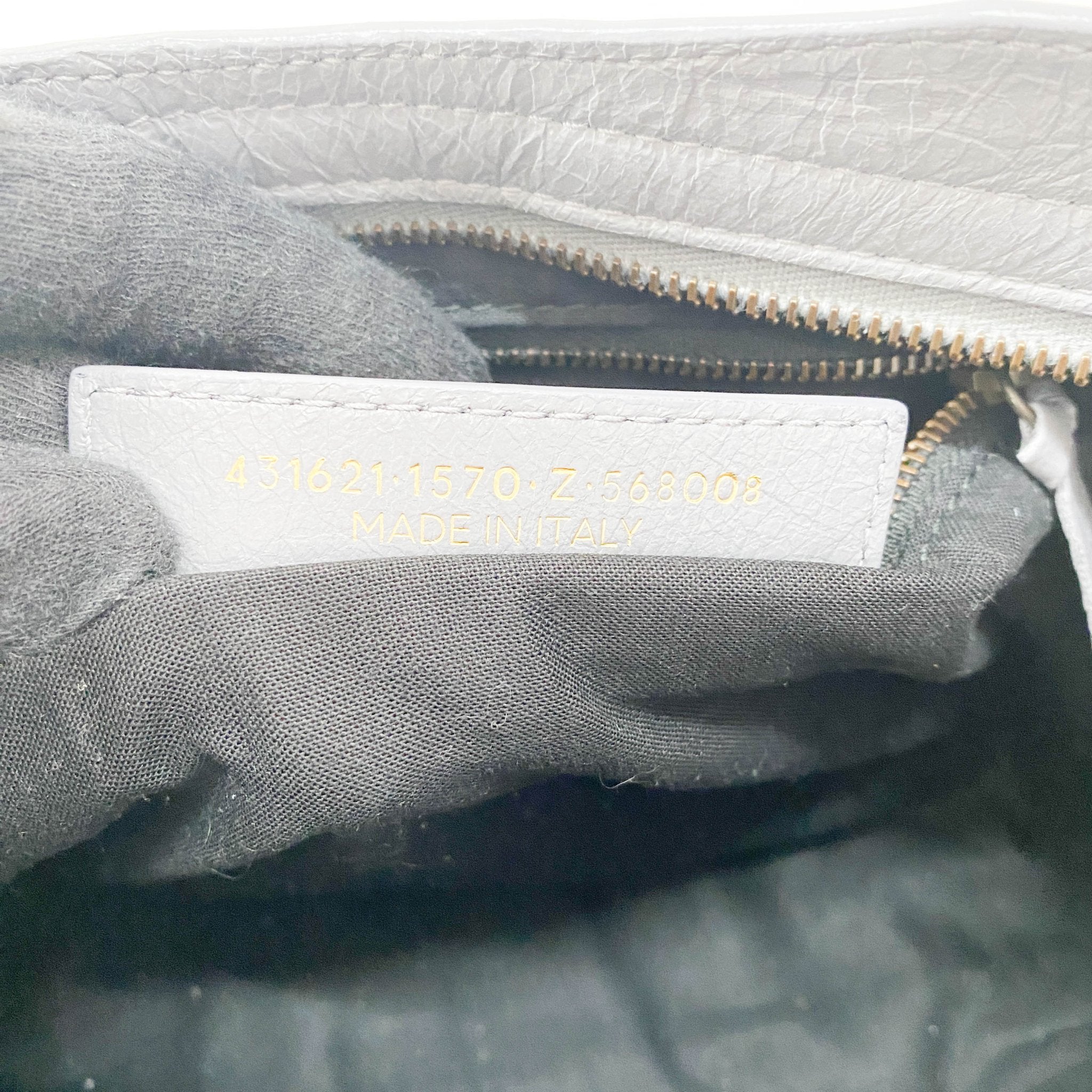 BALENCIAGA Balenciaga Gray Leather Graffiti Handbag, in , Sold by HIVE PRELOVED - Handle Bags, ,