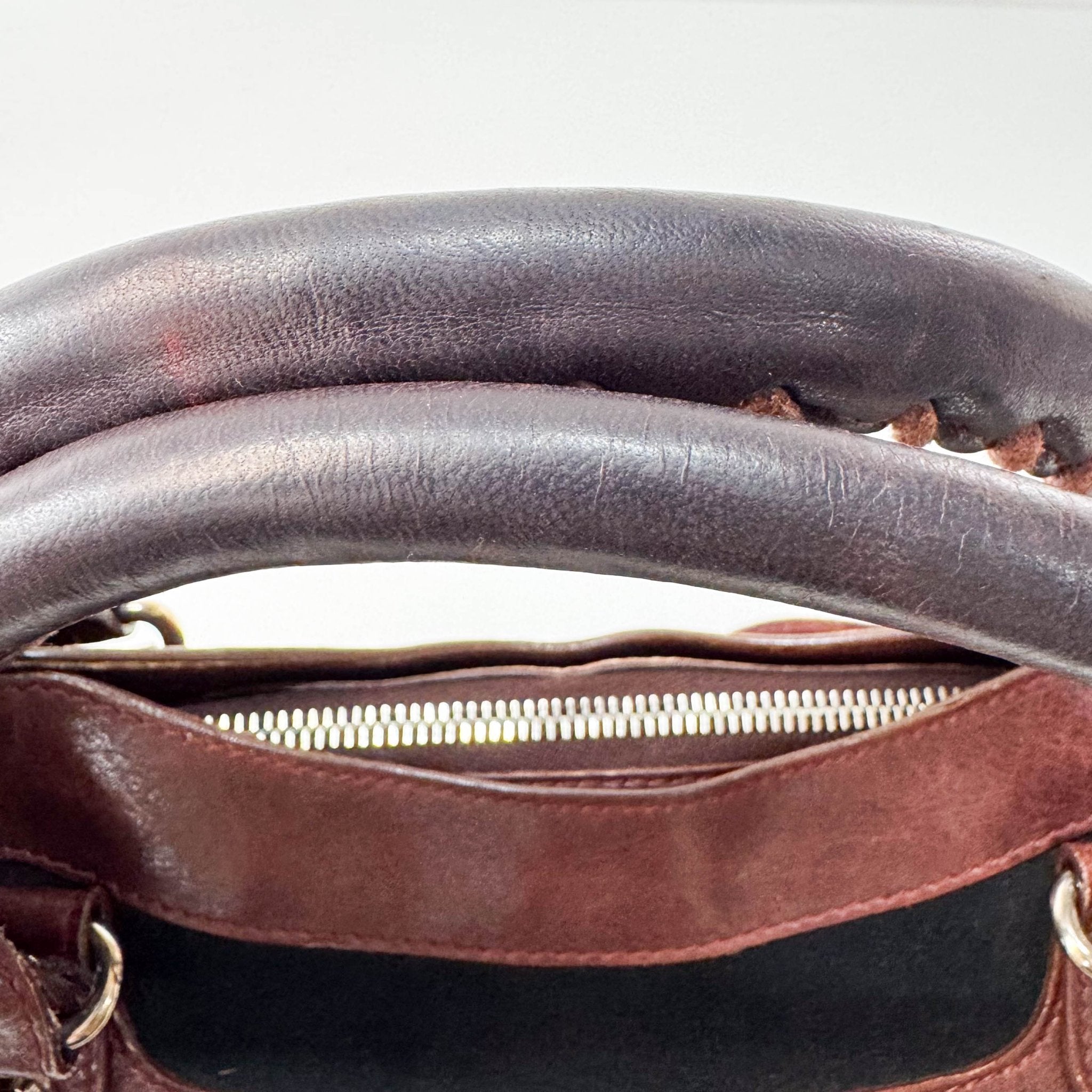 BALENCIAGA Black Suede & Brown Leather The First Handle Bag, in , Sold by HIVE PRELOVED - Handle Bags, Shoulder Bags,