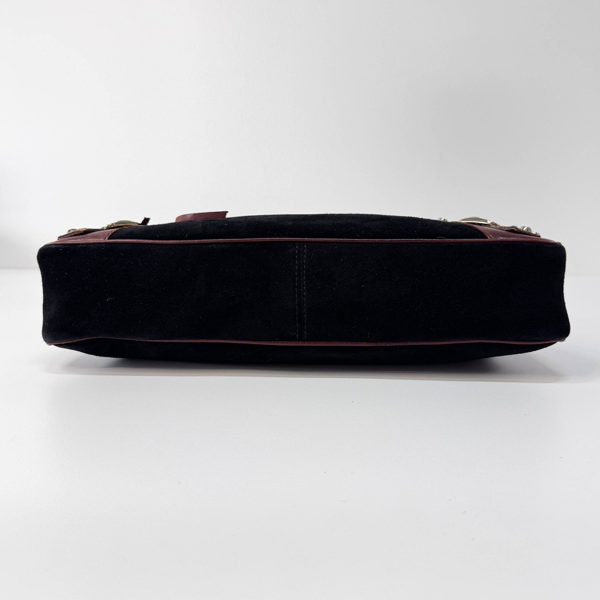 BALENCIAGA Black Suede & Brown Leather The First Handle Bag, in , Sold by HIVE PRELOVED - Handle Bags, Shoulder Bags,