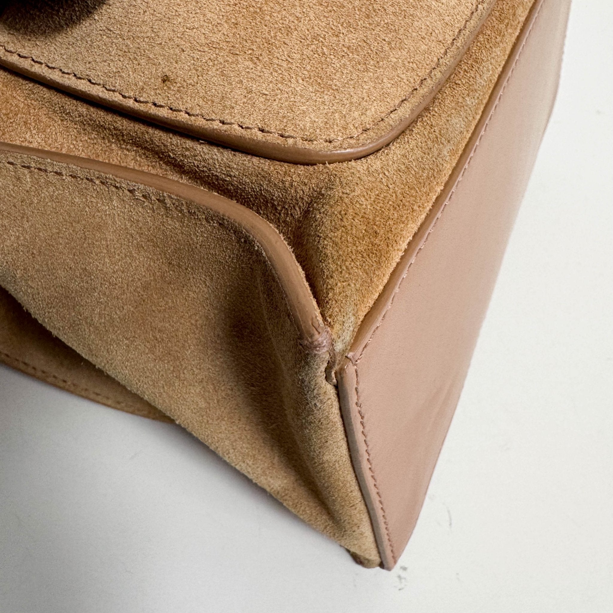 BALENCIAGA Brown Suede Top Handle Bag, in , Sold by HIVE PRELOVED - Handle Bags, Shoulder Bags,