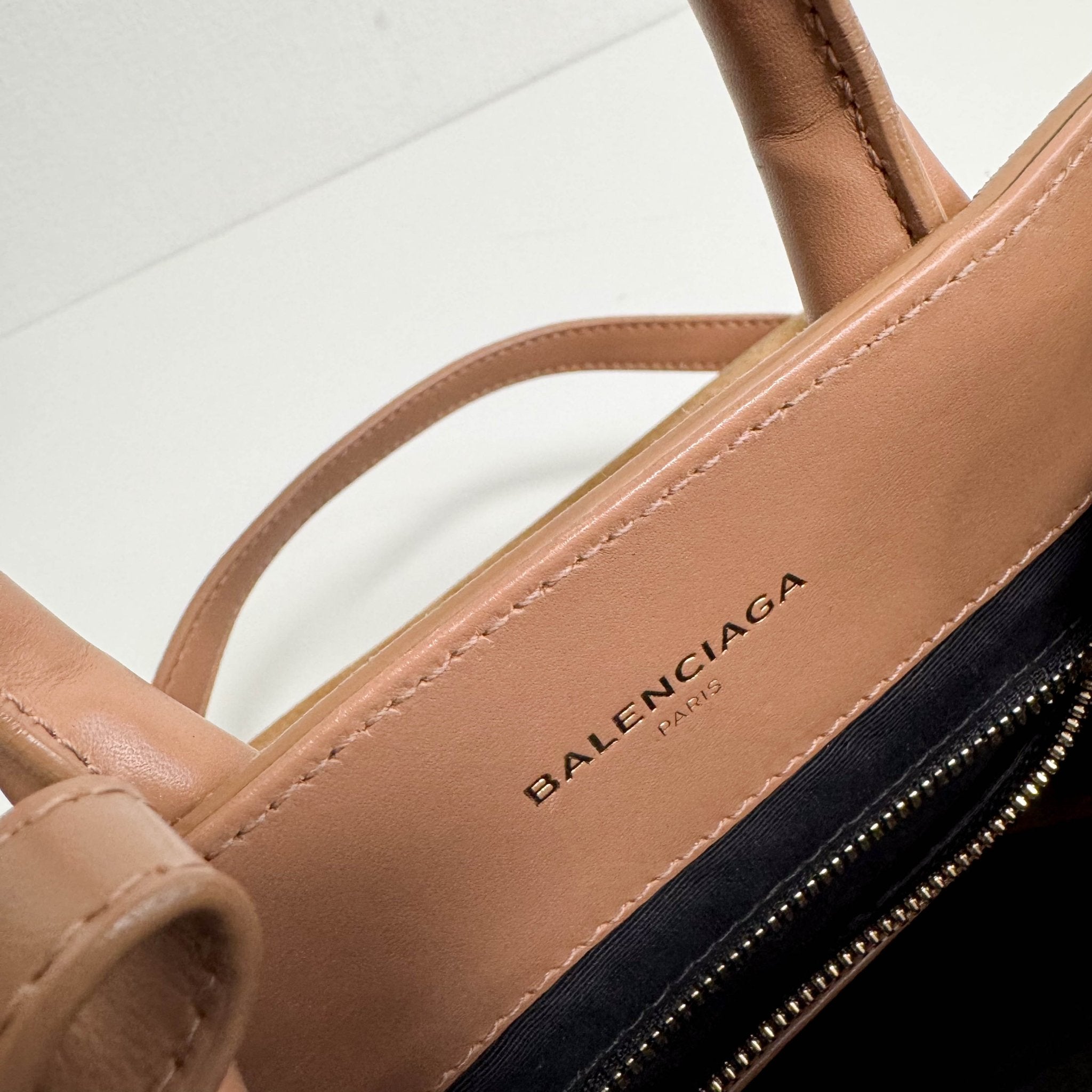 BALENCIAGA Brown Suede Top Handle Bag, in , Sold by HIVE PRELOVED - Handle Bags, Shoulder Bags,