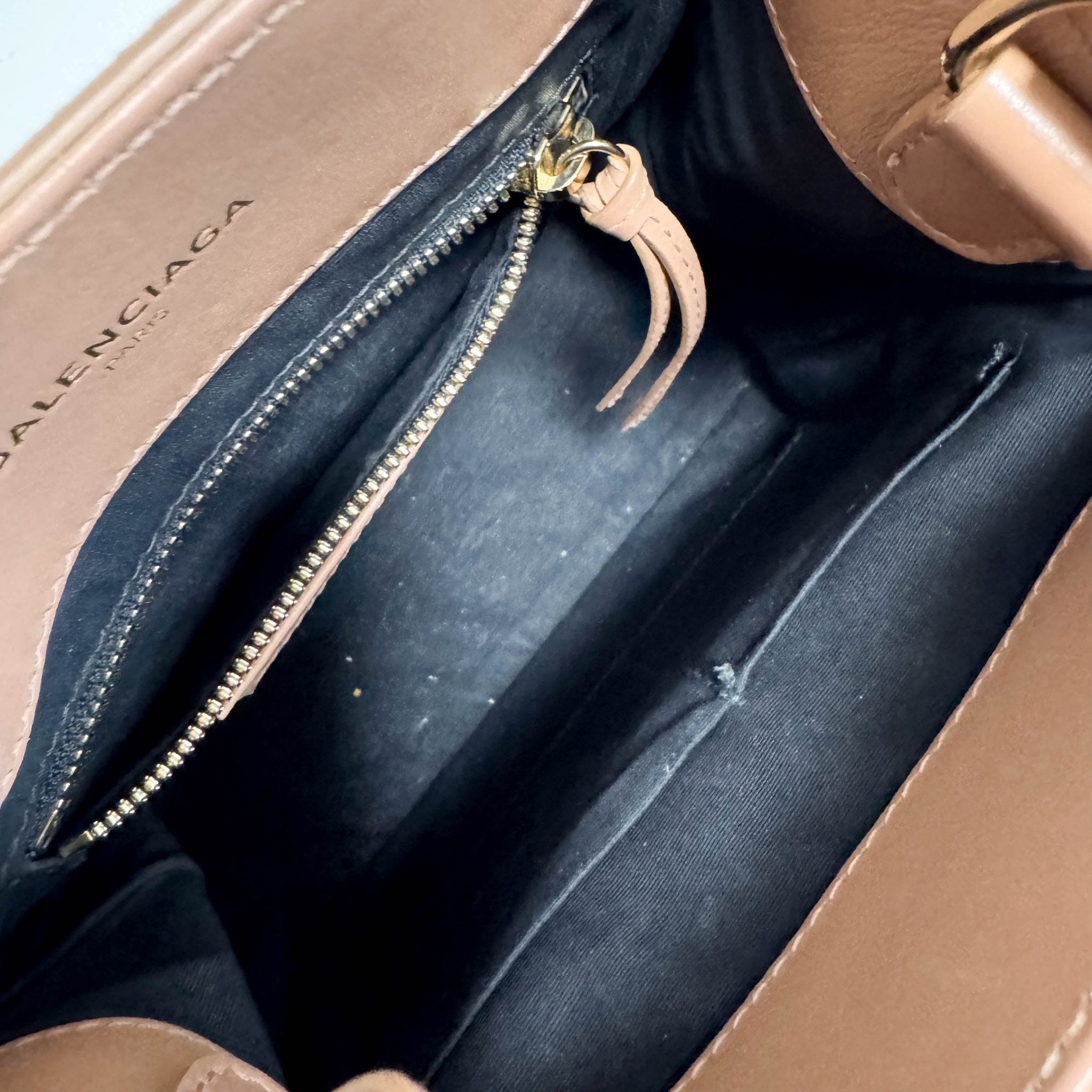 BALENCIAGA Brown Suede Top Handle Bag, in , Sold by HIVE PRELOVED - Handle Bags, Shoulder Bags,