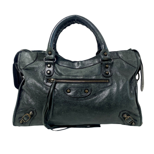 BALENCIAGA City Black Leather Top Handle Bag, in , Sold by HIVE PRELOVED - Handle Bags, Shoulder Bags,
