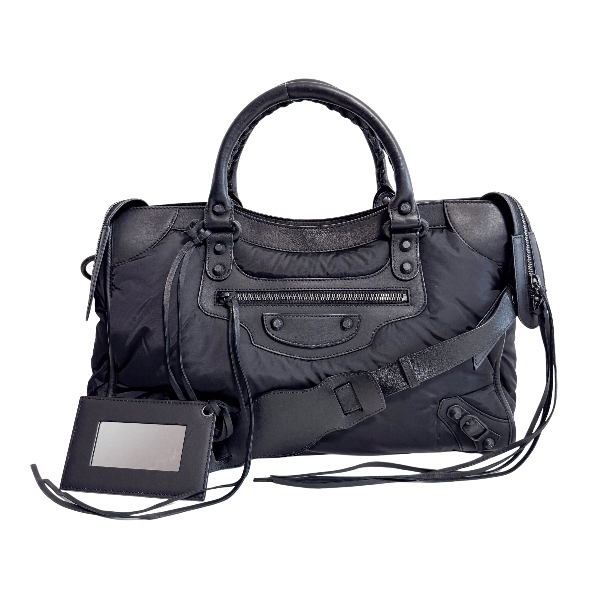 BALENCIAGA City Black Nylon Agneau Classic Hardware, in , Sold by HIVE PRELOVED - Handle Bags, Shoulder Bags,