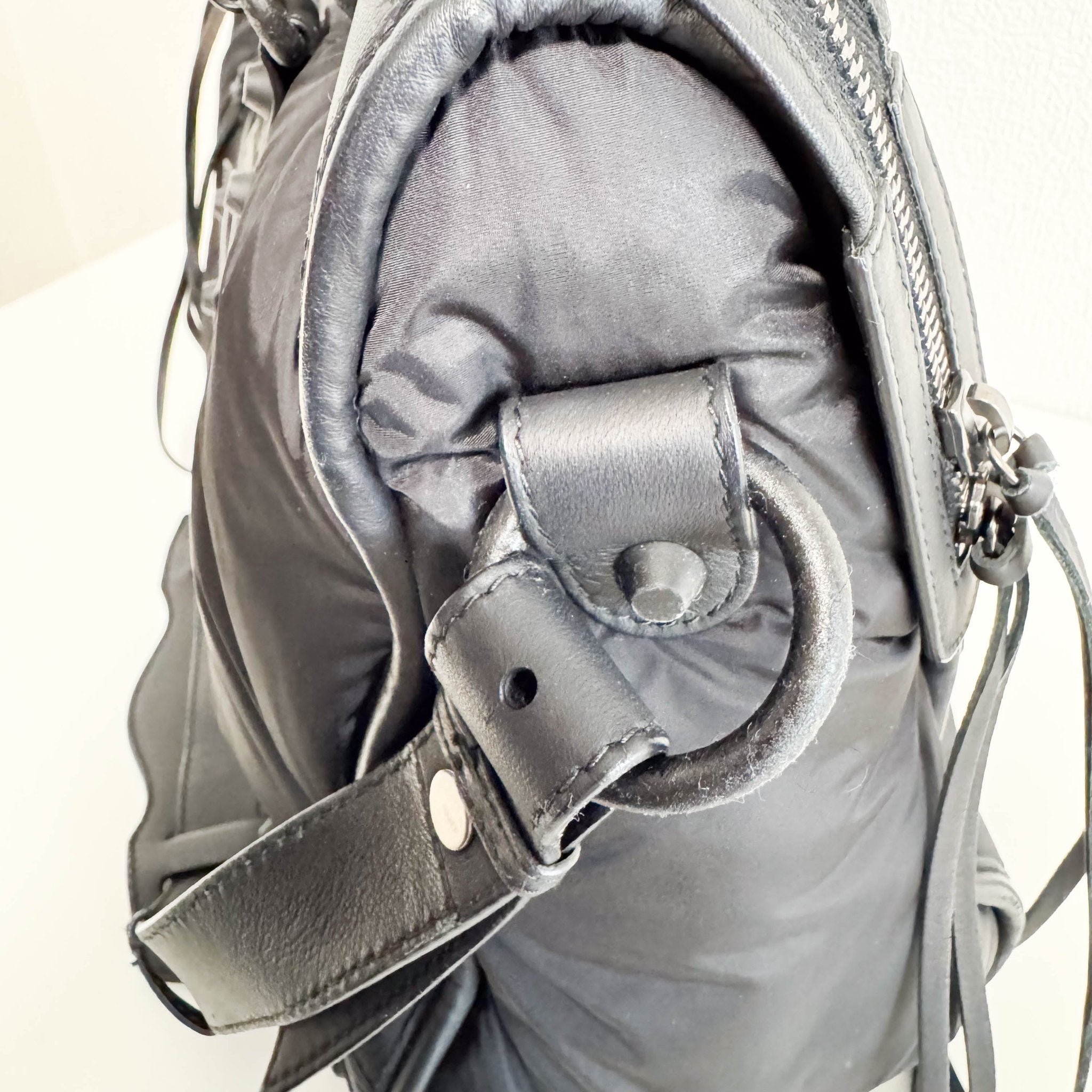 BALENCIAGA City Black Nylon Agneau Classic Hardware, in , Sold by HIVE PRELOVED - Handle Bags, Shoulder Bags,