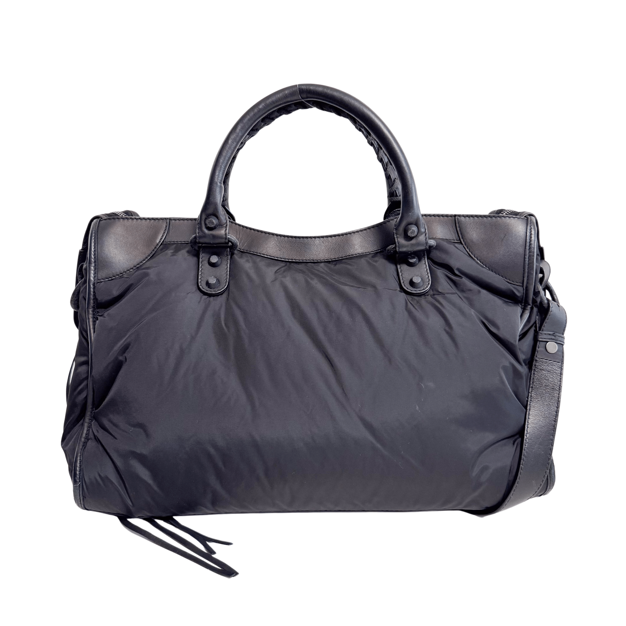 BALENCIAGA City Black Nylon Agneau Classic Hardware, in , Sold by HIVE PRELOVED - Handle Bags, Shoulder Bags,