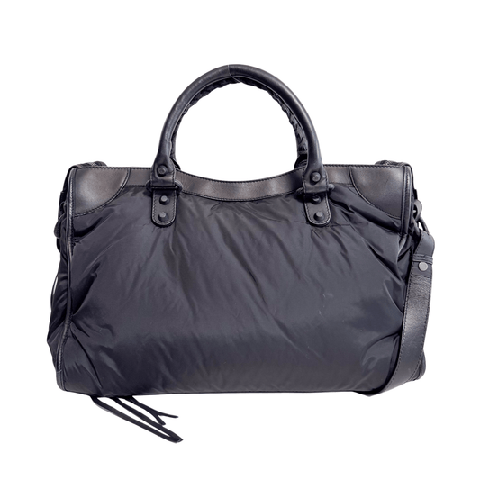 BALENCIAGA City Black Nylon Agneau Classic Hardware, in , Sold by HIVE PRELOVED - Handle Bags, Shoulder Bags,