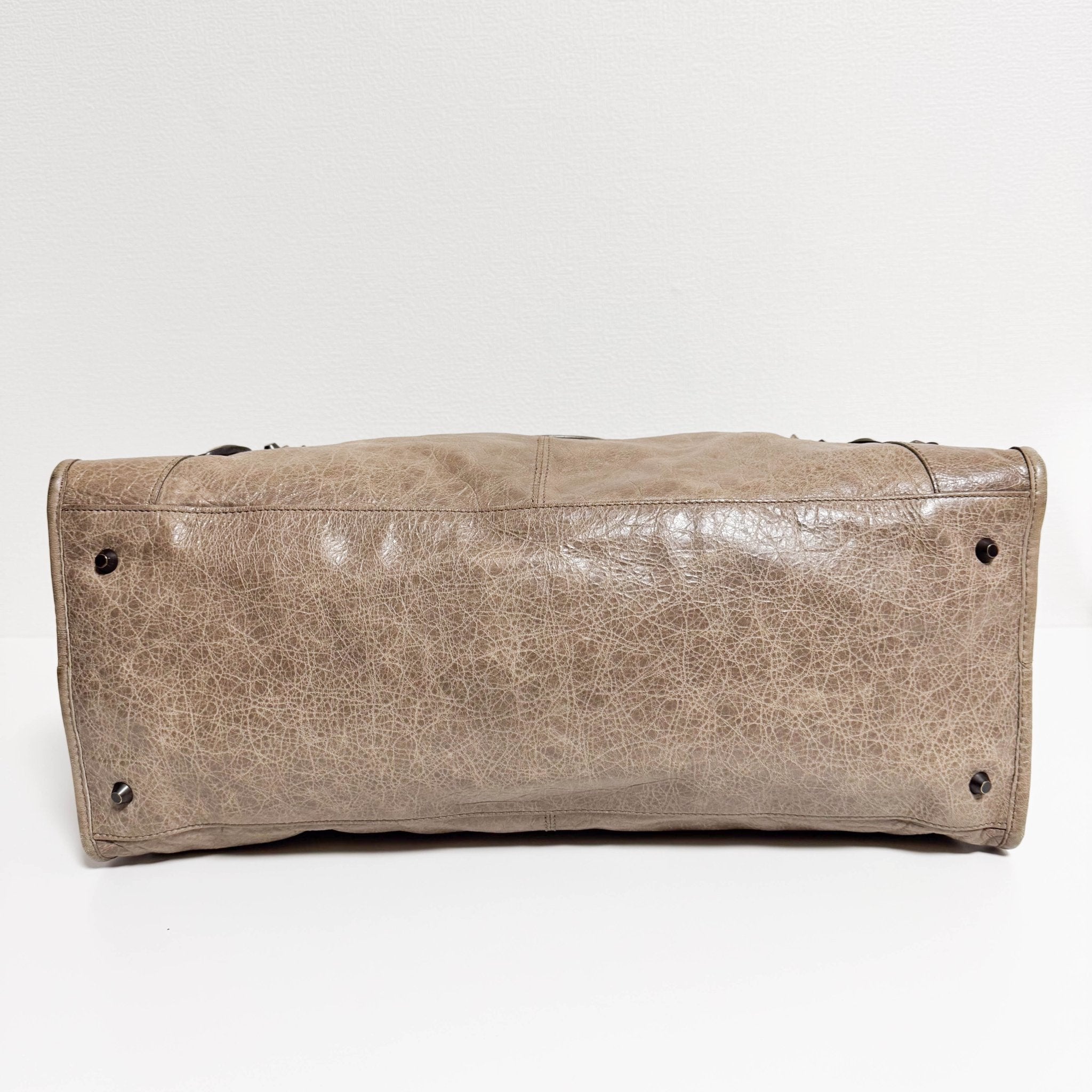 BALENCIAGA City Brown Leather Moto Classic Work Bag, in , Sold by HIVE PRELOVED - Handle Bags, ,