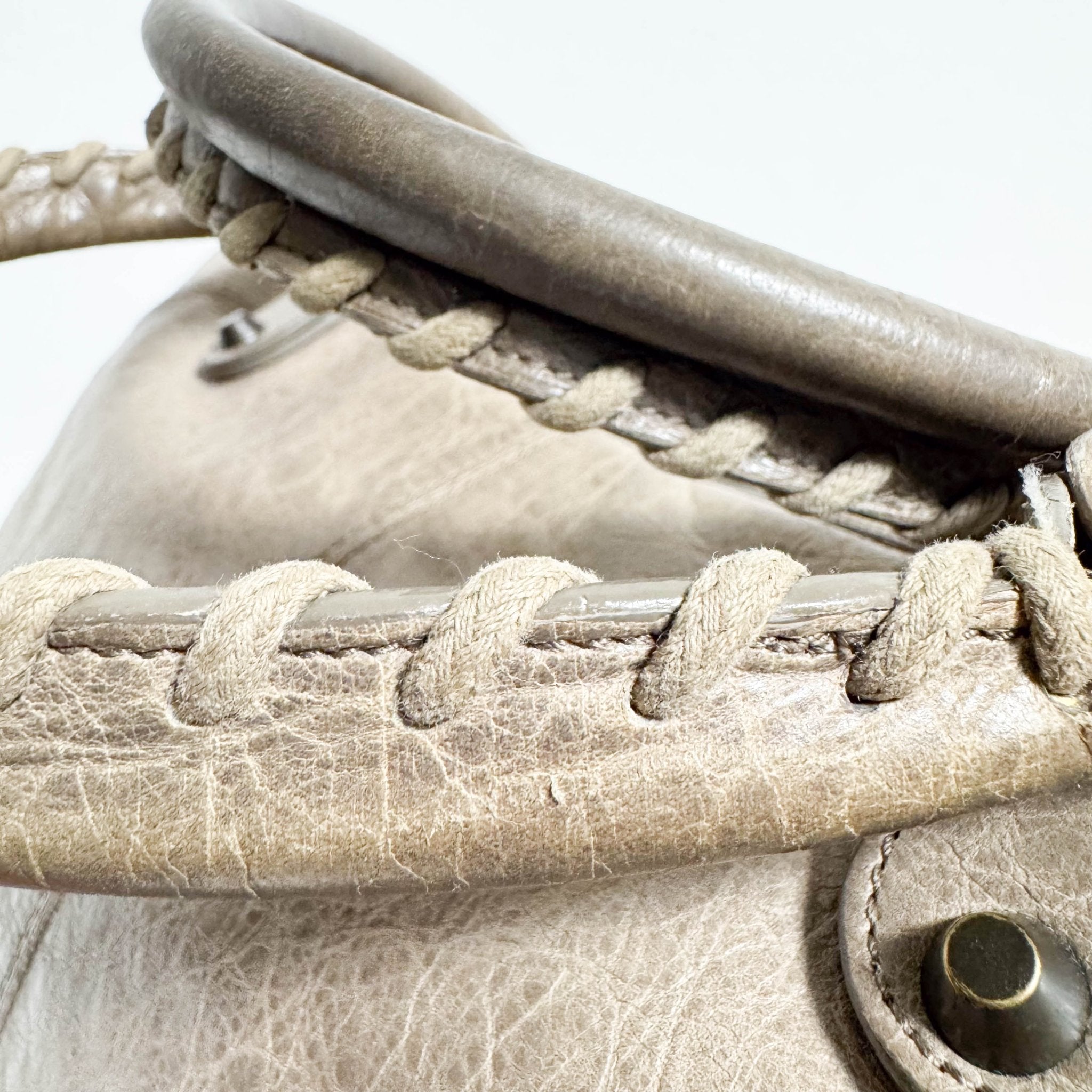 BALENCIAGA City Brown Leather Moto Classic Work Bag, in , Sold by HIVE PRELOVED - Handle Bags, ,