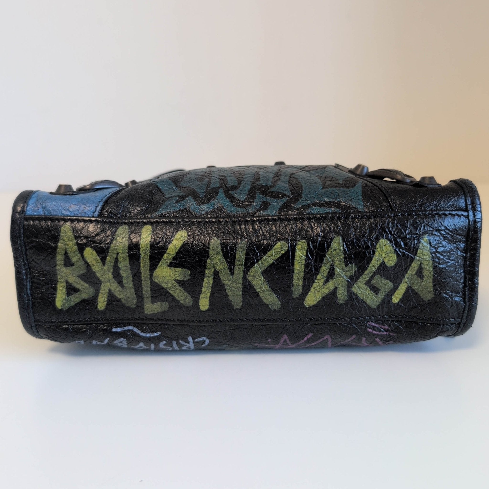 BALENCIAGA City Graffiti Small Bag Black, in , Sold by HIVE PRELOVED - Handle Bags, ,