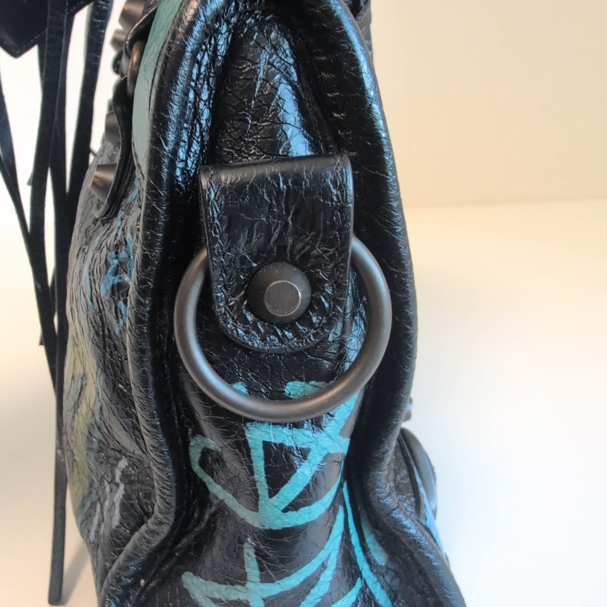 BALENCIAGA City Graffiti Small Bag Black, in , Sold by HIVE PRELOVED - Handle Bags, ,