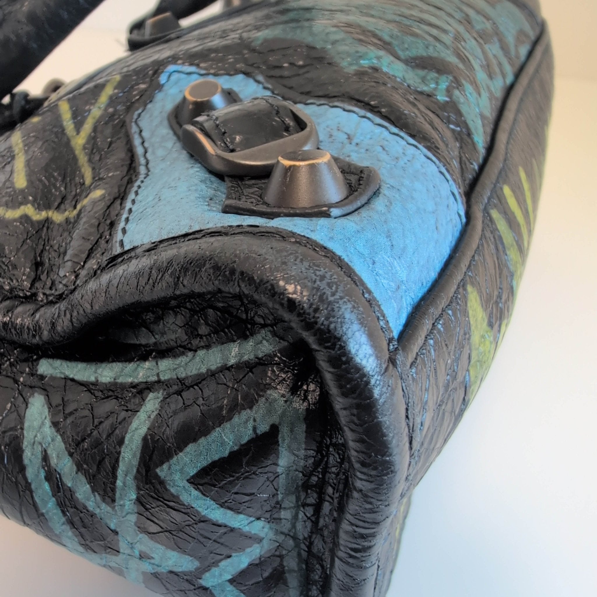 BALENCIAGA City Graffiti Small Bag Black, in , Sold by HIVE PRELOVED - Handle Bags, ,