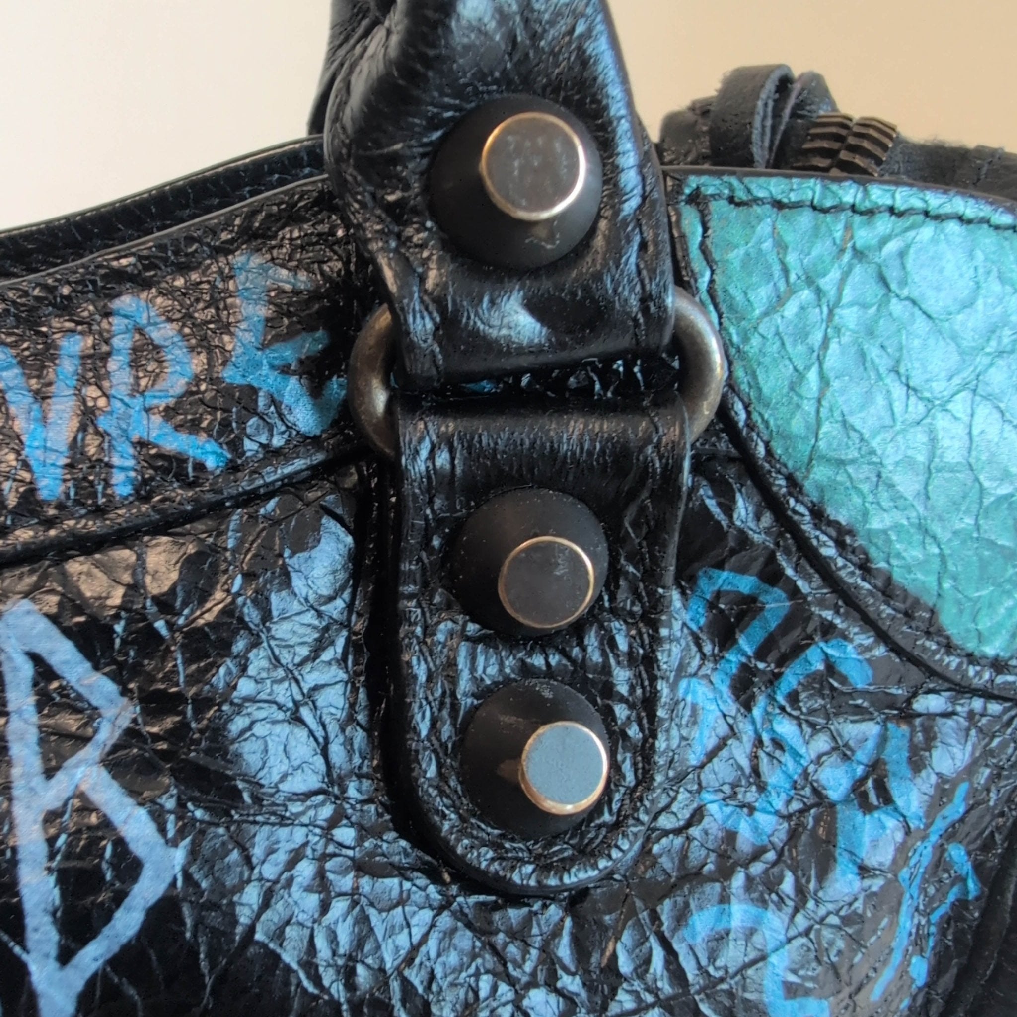 BALENCIAGA City Graffiti Small Bag Black, in , Sold by HIVE PRELOVED - Handle Bags, ,