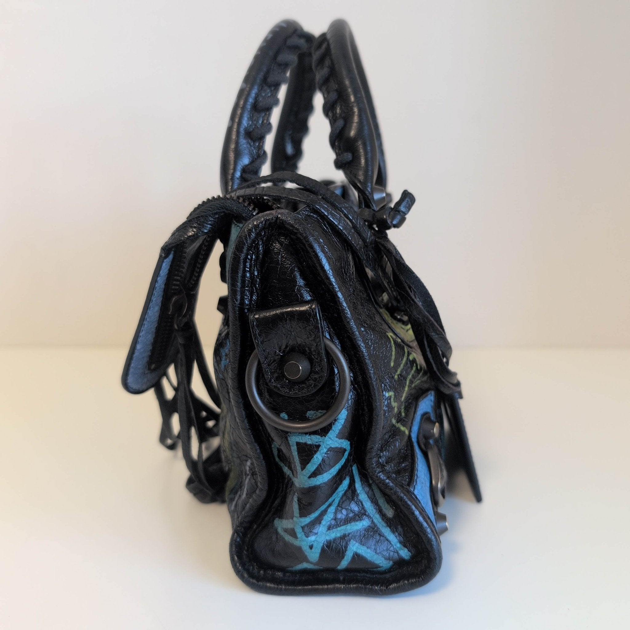 BALENCIAGA City Graffiti Small Bag Black, in , Sold by HIVE PRELOVED - Handle Bags, ,