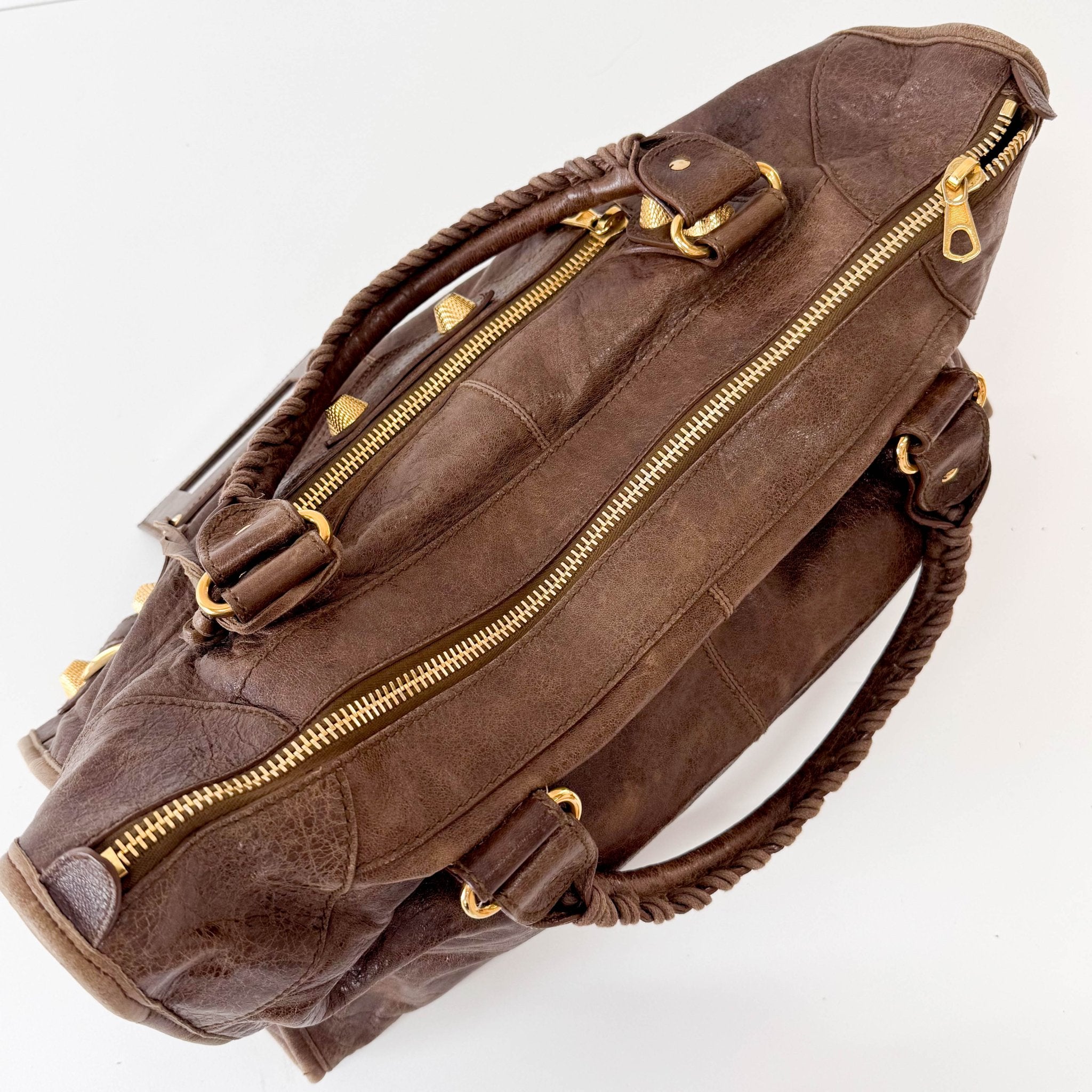 BALENCIAGA Giant City Brown Leather Hand Bag, in , Sold by HIVE PRELOVED - Handle Bags, ,