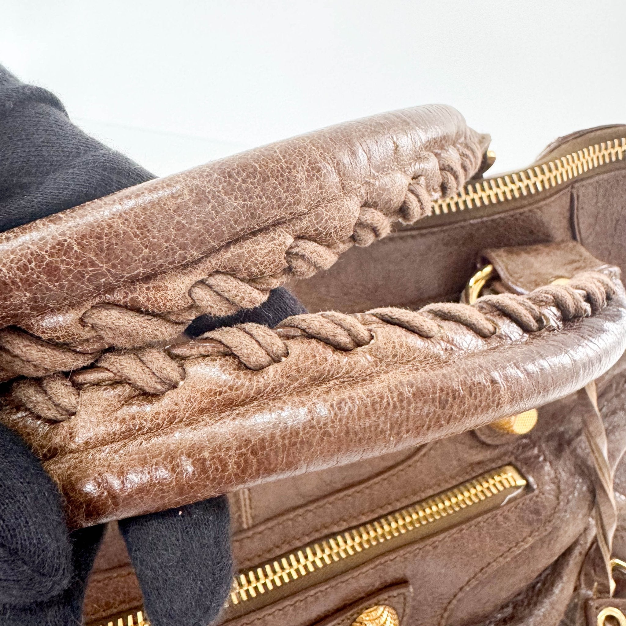 BALENCIAGA Giant City Brown Leather Hand Bag, in , Sold by HIVE PRELOVED - Handle Bags, ,