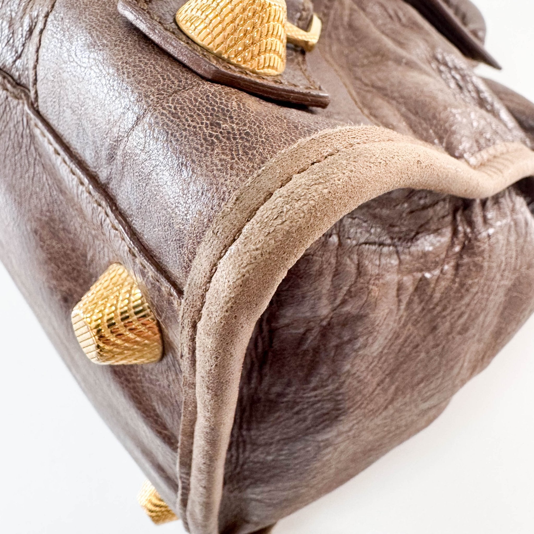 BALENCIAGA Giant City Brown Leather Hand Bag, in , Sold by HIVE PRELOVED - Handle Bags, ,