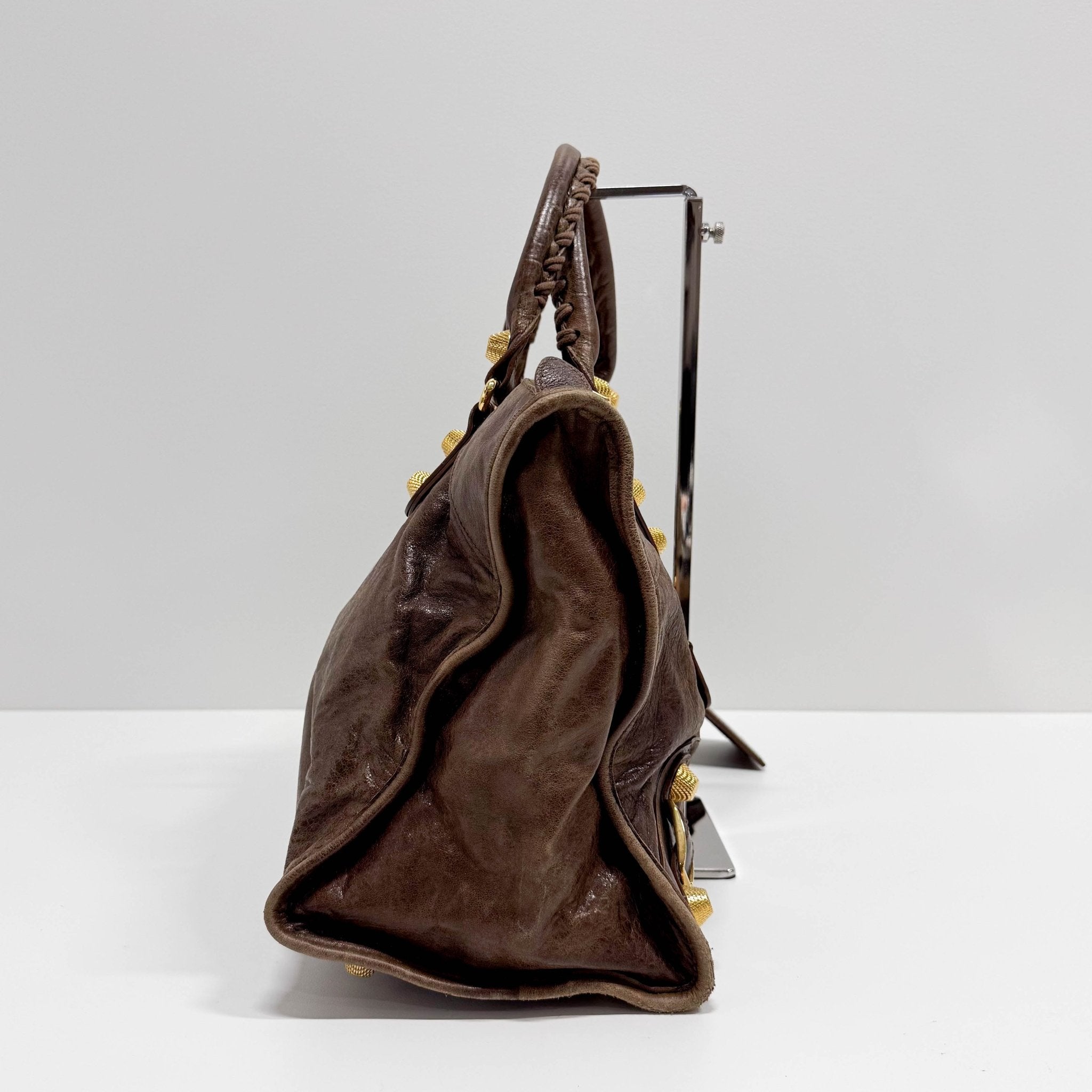 BALENCIAGA Giant City Brown Leather Hand Bag, in , Sold by HIVE PRELOVED - Handle Bags, ,