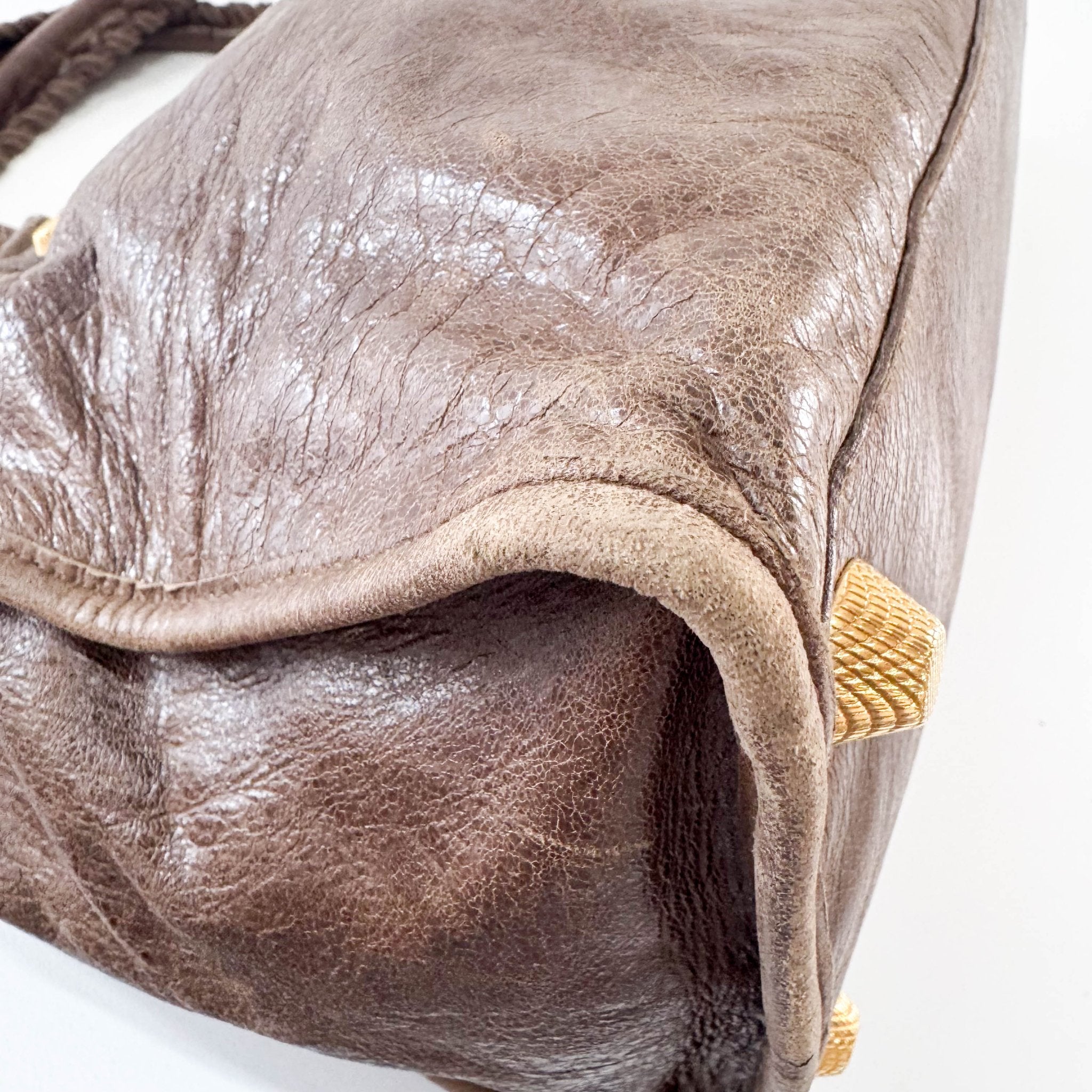 BALENCIAGA Giant City Brown Leather Hand Bag, in , Sold by HIVE PRELOVED - Handle Bags, ,