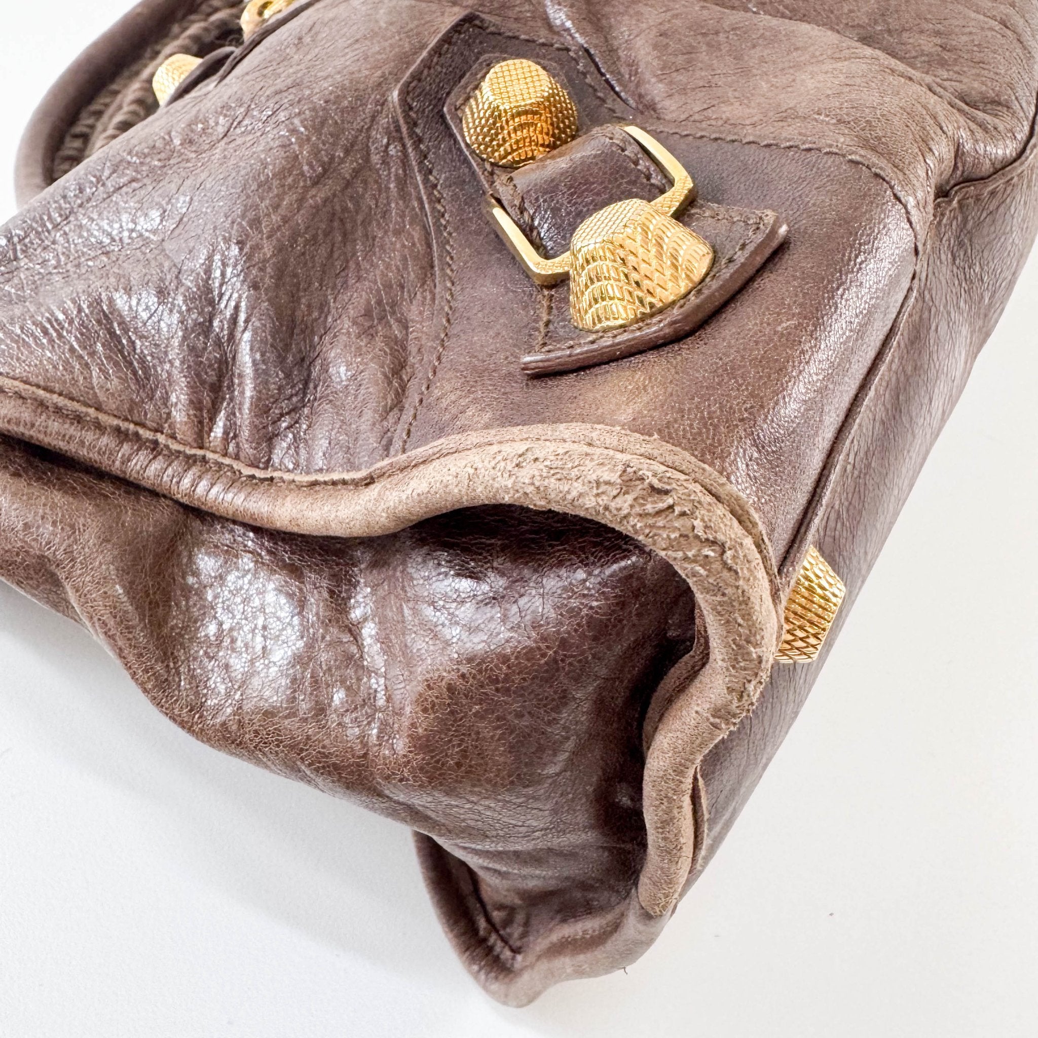 BALENCIAGA Giant City Brown Leather Hand Bag, in , Sold by HIVE PRELOVED - Handle Bags, ,