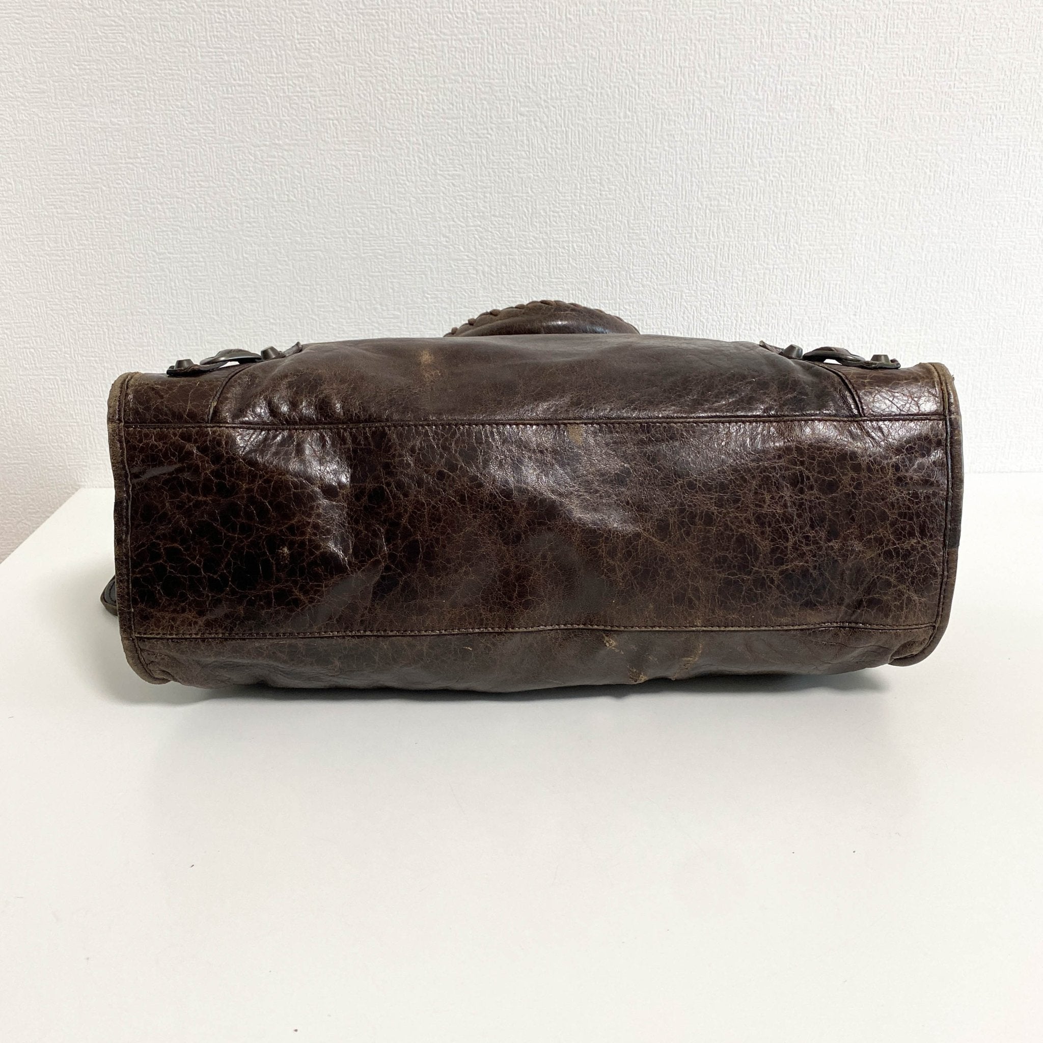 BALENCIAGA Giant City Dark Brown Leather Handbag, in , Sold by HIVE PRELOVED - Handle Bags, Shoulder Bags,