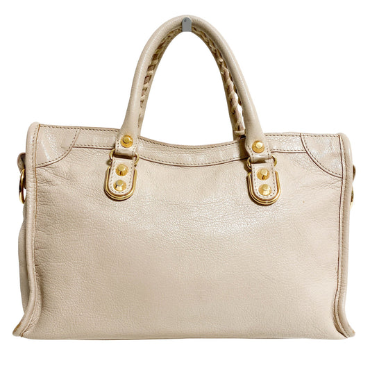 BALENCIAGA Metallic Edge City Small Pale Pink Beige 432831 AQ41G 2765, in , Sold by HIVE PRELOVED - Handle Bags, Shoulder Bag