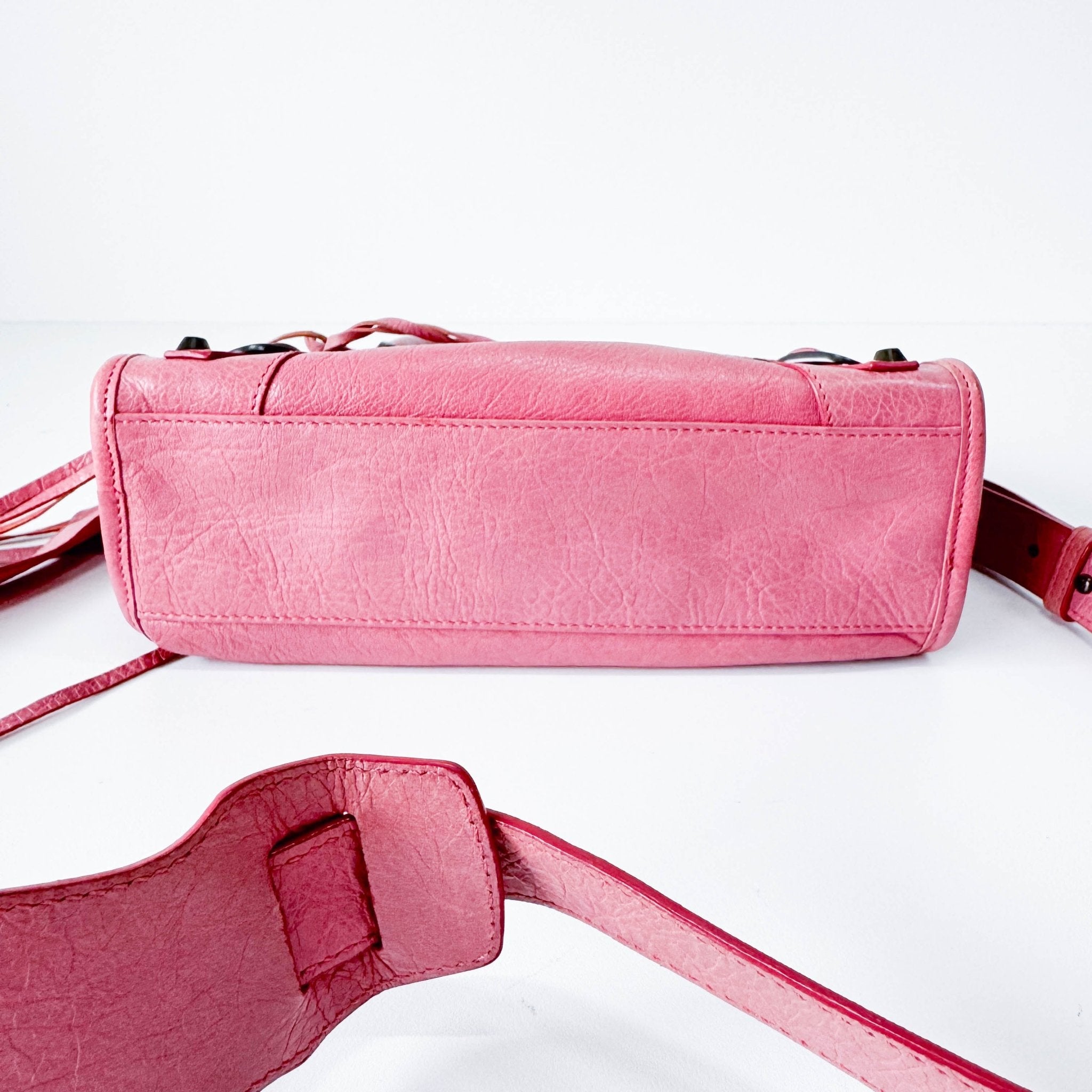 BALENCIAGA Mini City Pink Leather Shoulder Bag, in , Sold by HIVE PRELOVED - Handle Bags, ,