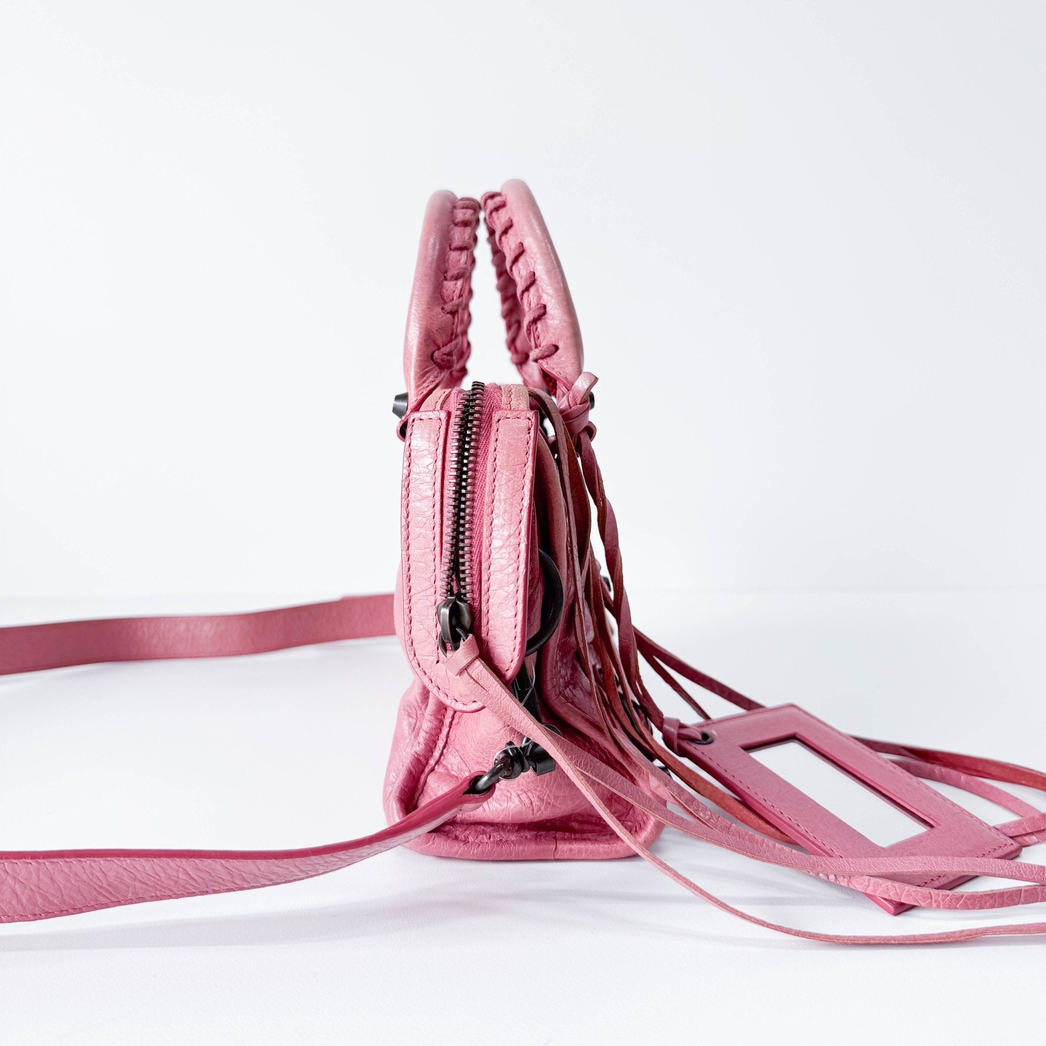 BALENCIAGA Mini City Pink Leather Shoulder Bag, in , Sold by HIVE PRELOVED - Handle Bags, ,