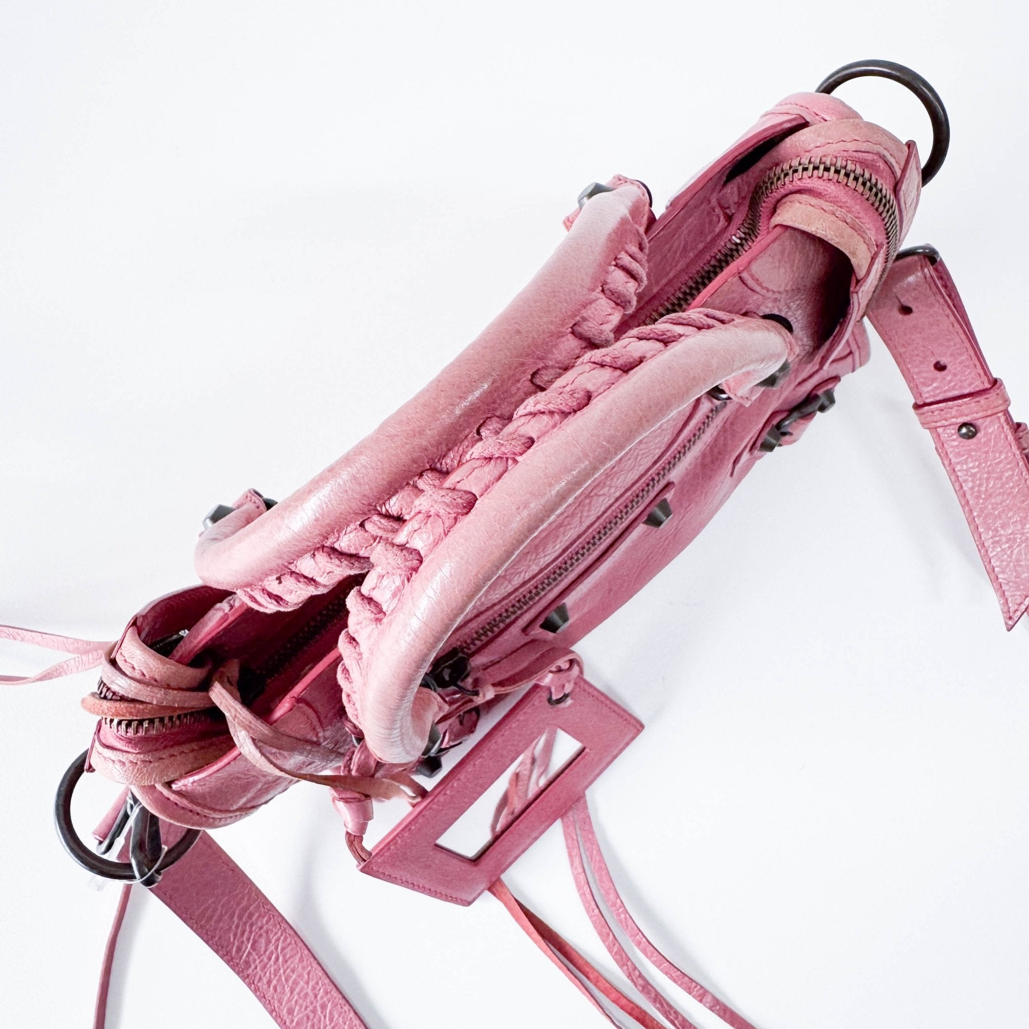 BALENCIAGA Mini City Pink Leather Shoulder Bag, in , Sold by HIVE PRELOVED - Handle Bags, ,