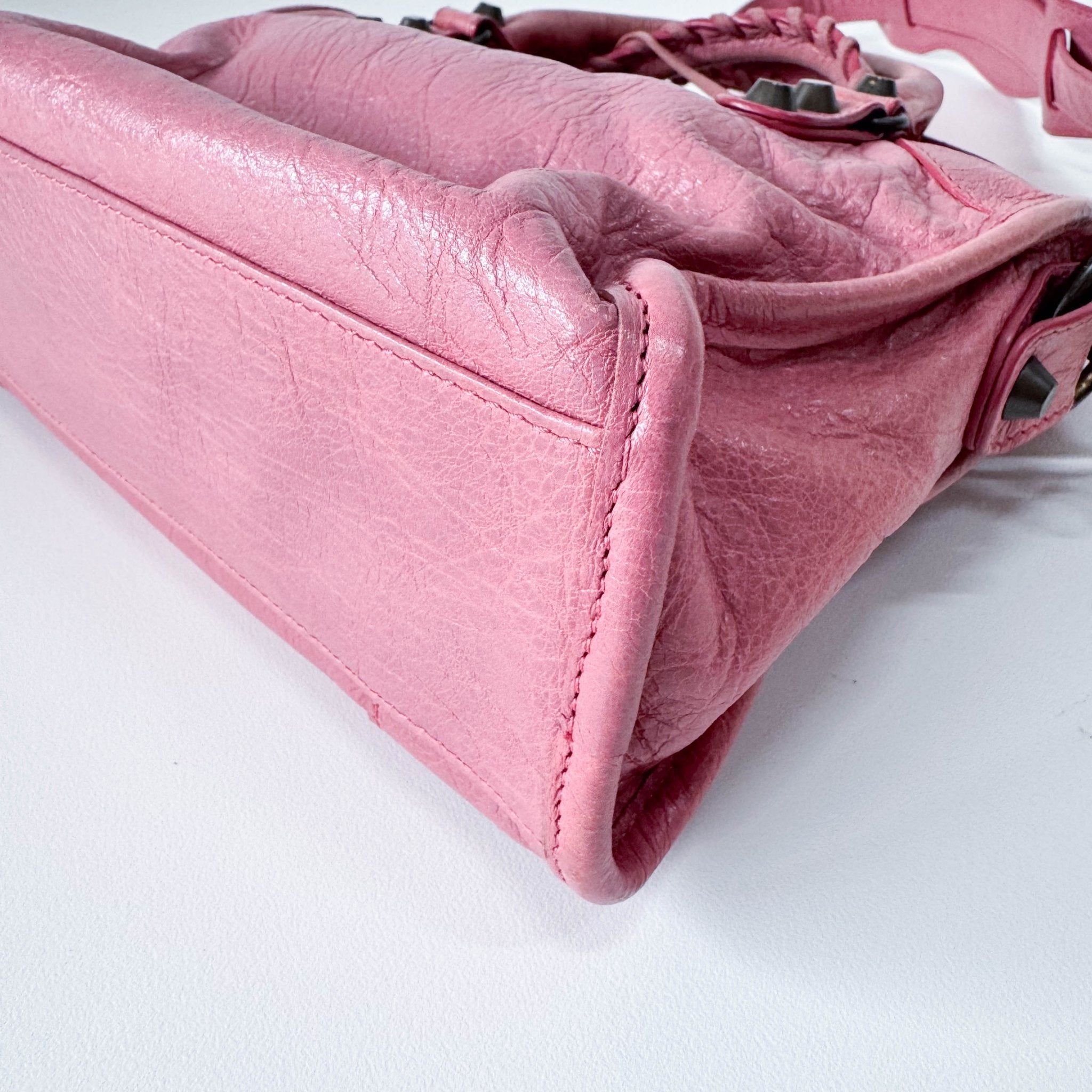 BALENCIAGA Mini City Pink Leather Shoulder Bag, in , Sold by HIVE PRELOVED - Handle Bags, ,