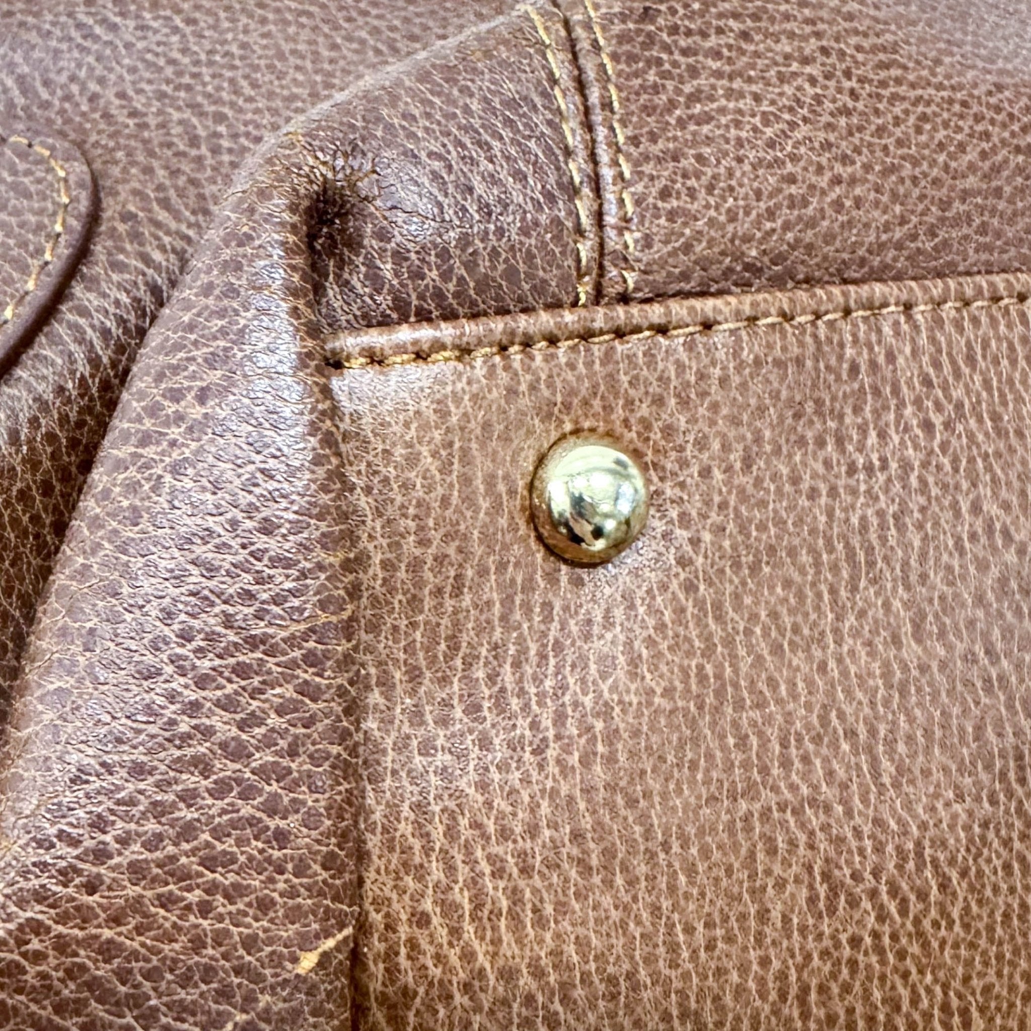 BALENCIAGA Old Balenciaga Brown Leather Shoulder Bag, in , Sold by HIVE PRELOVED - Shoulder Bags, ,