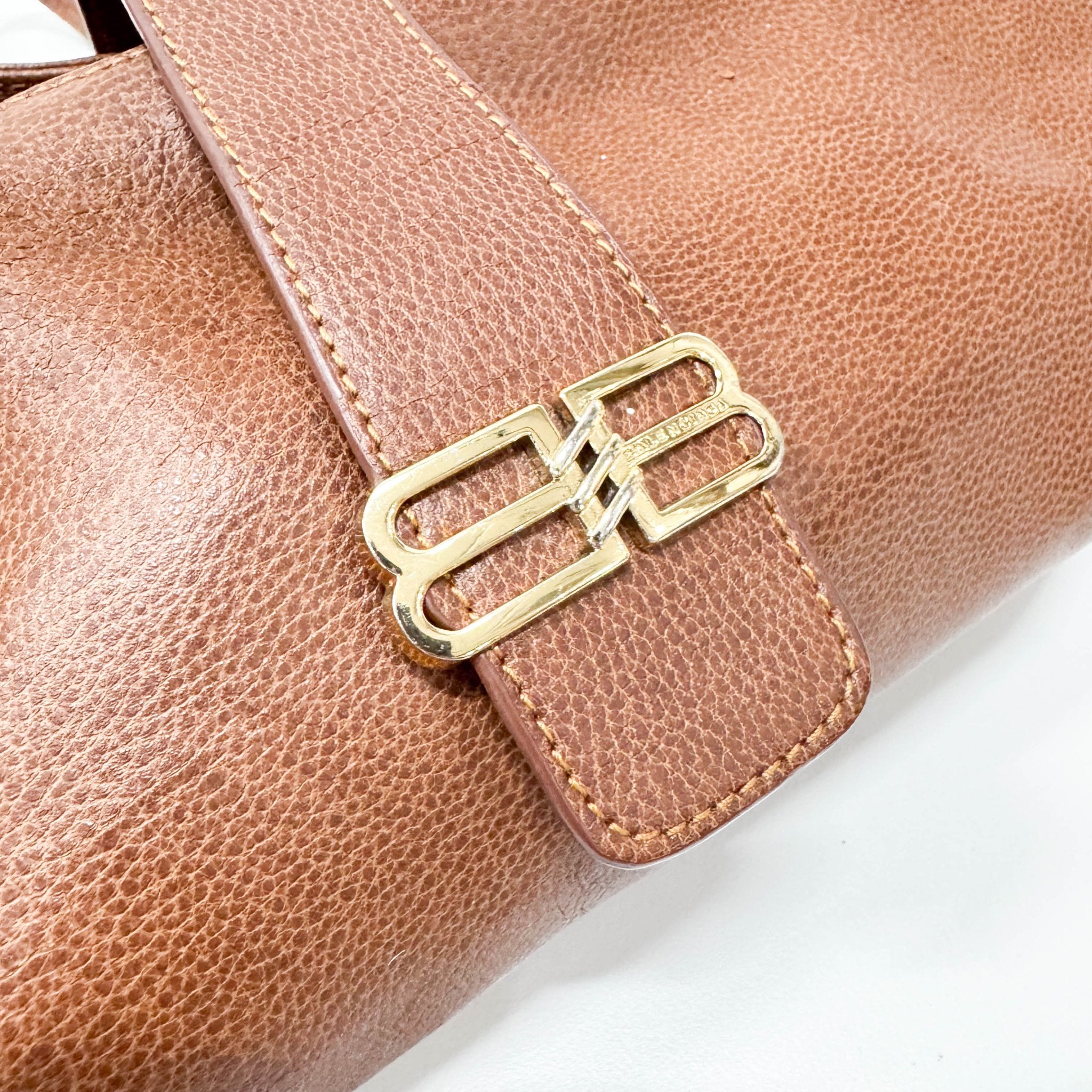 BALENCIAGA Old Balenciaga Brown Leather Shoulder Bag, in , Sold by HIVE PRELOVED - Shoulder Bags, ,