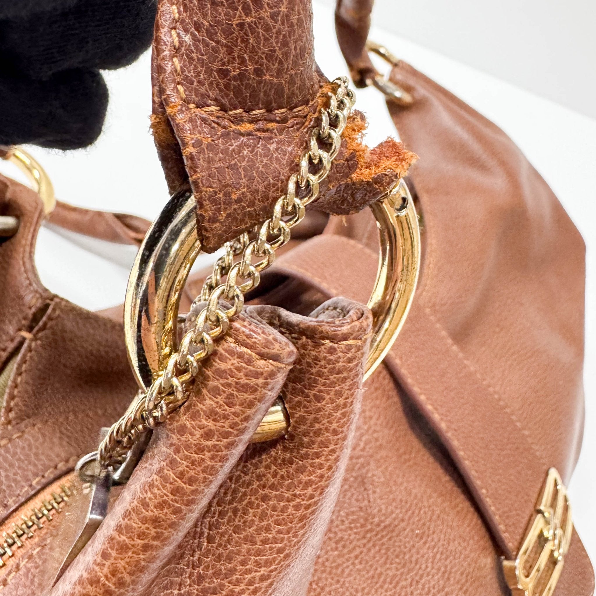 BALENCIAGA Old Balenciaga Brown Leather Shoulder Bag, in , Sold by HIVE PRELOVED - Shoulder Bags, ,