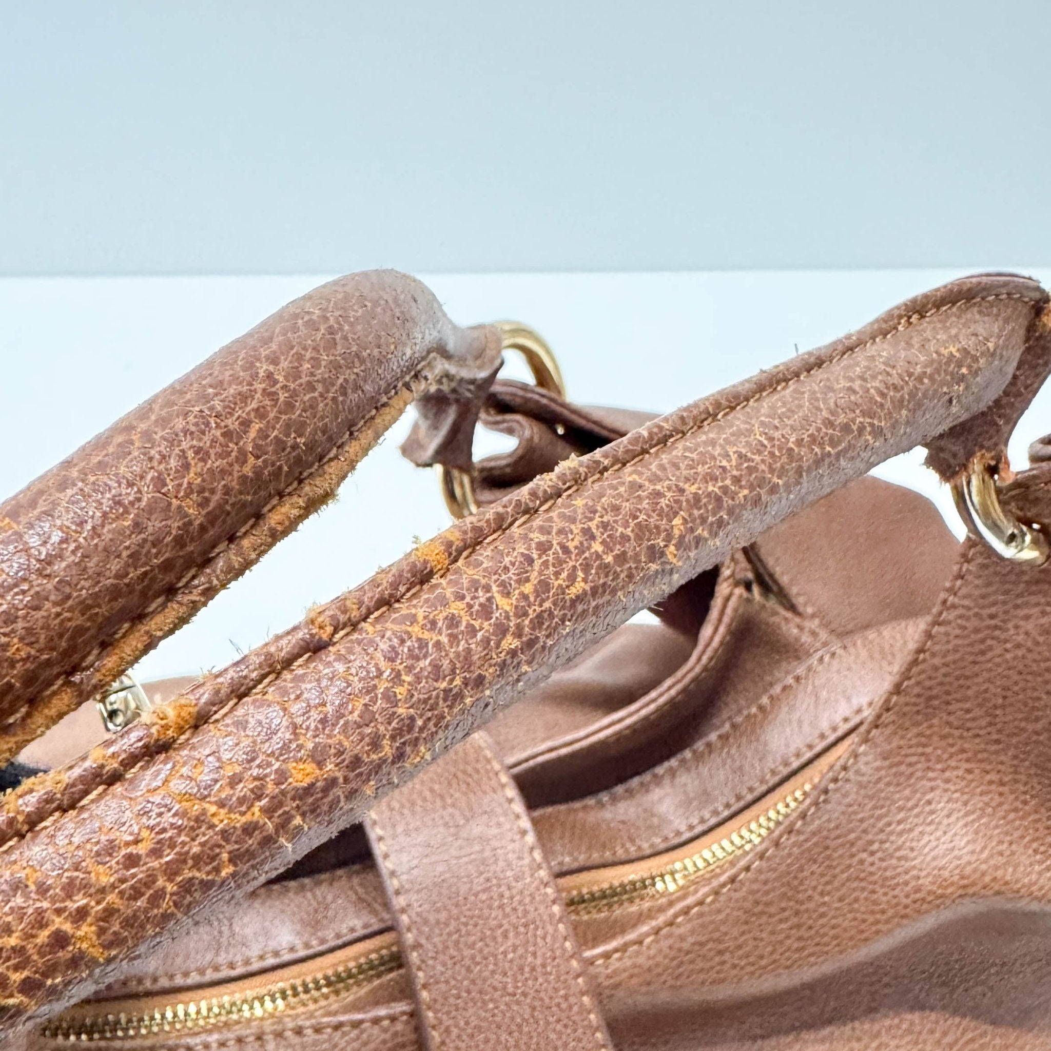 BALENCIAGA Old Balenciaga Brown Leather Shoulder Bag, in , Sold by HIVE PRELOVED - Shoulder Bags, ,