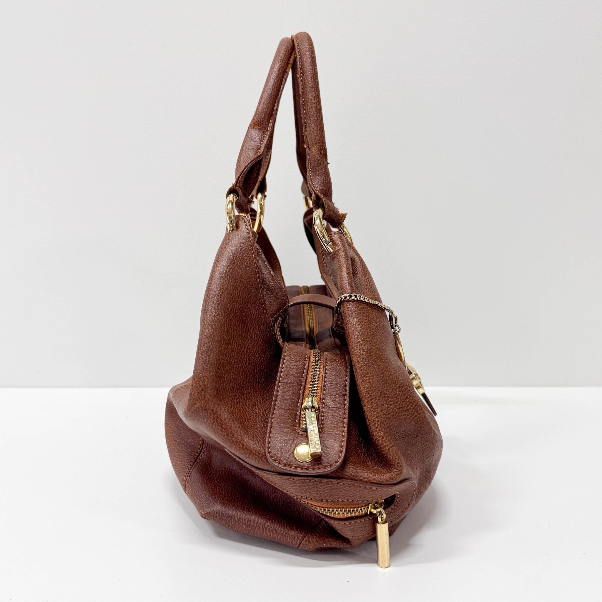 BALENCIAGA Old Balenciaga Brown Leather Shoulder Bag, in , Sold by HIVE PRELOVED - Shoulder Bags, ,