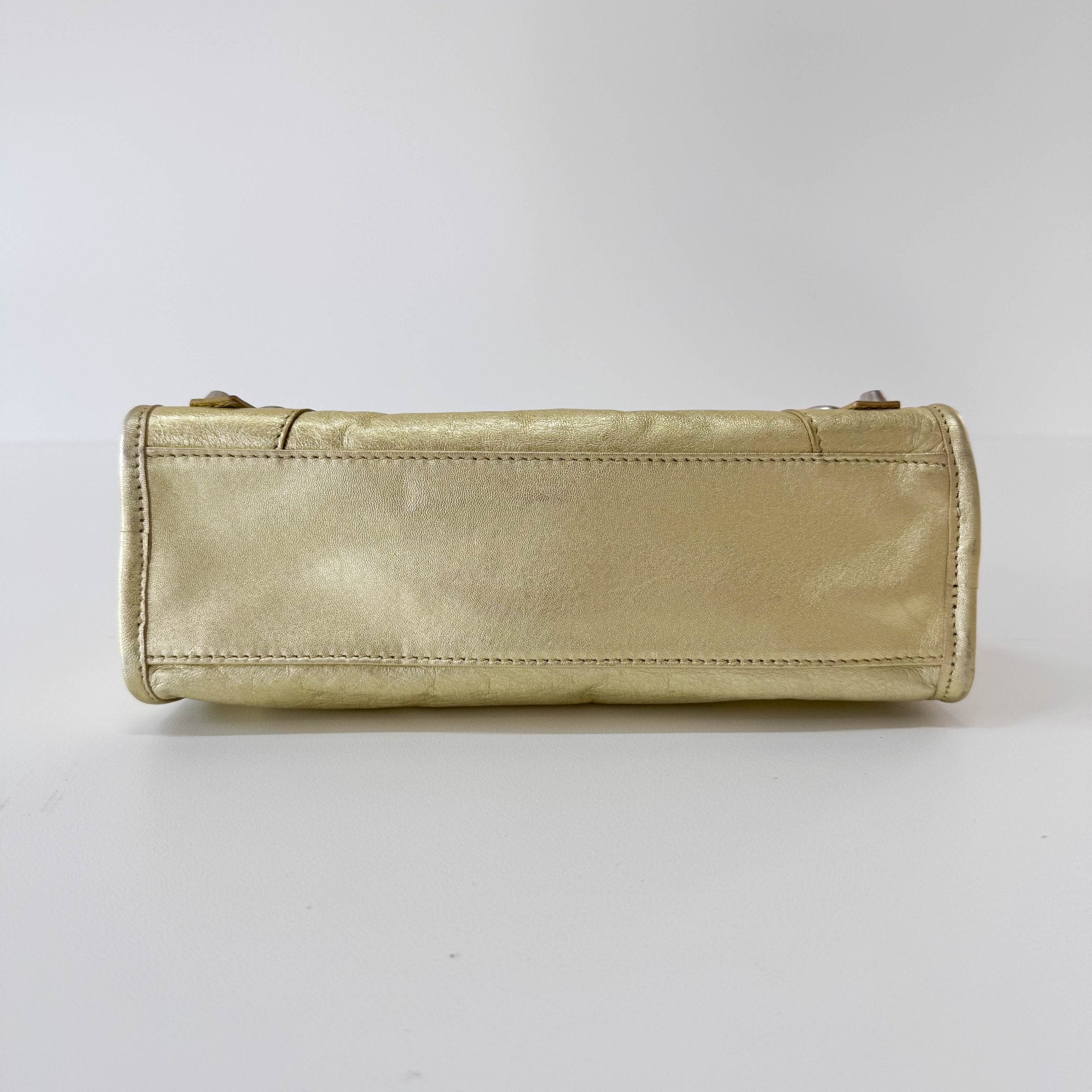 BALENCIAGA The Ciry Metalic Gold Leather Shoulder Bag, in , Sold by HIVE PRELOVED - Handle Bags, Shoulder Bags,