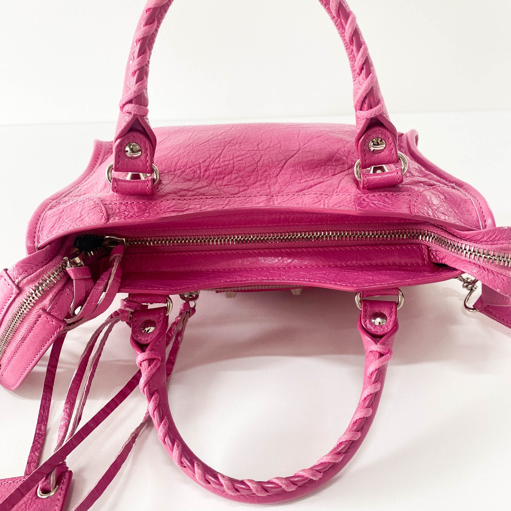 BALENCIAGA The City Mini Pink Leather Hand Bag, in , Sold by HIVE PRELOVED - Handle Bags, Mini bags, Shoulder Bags