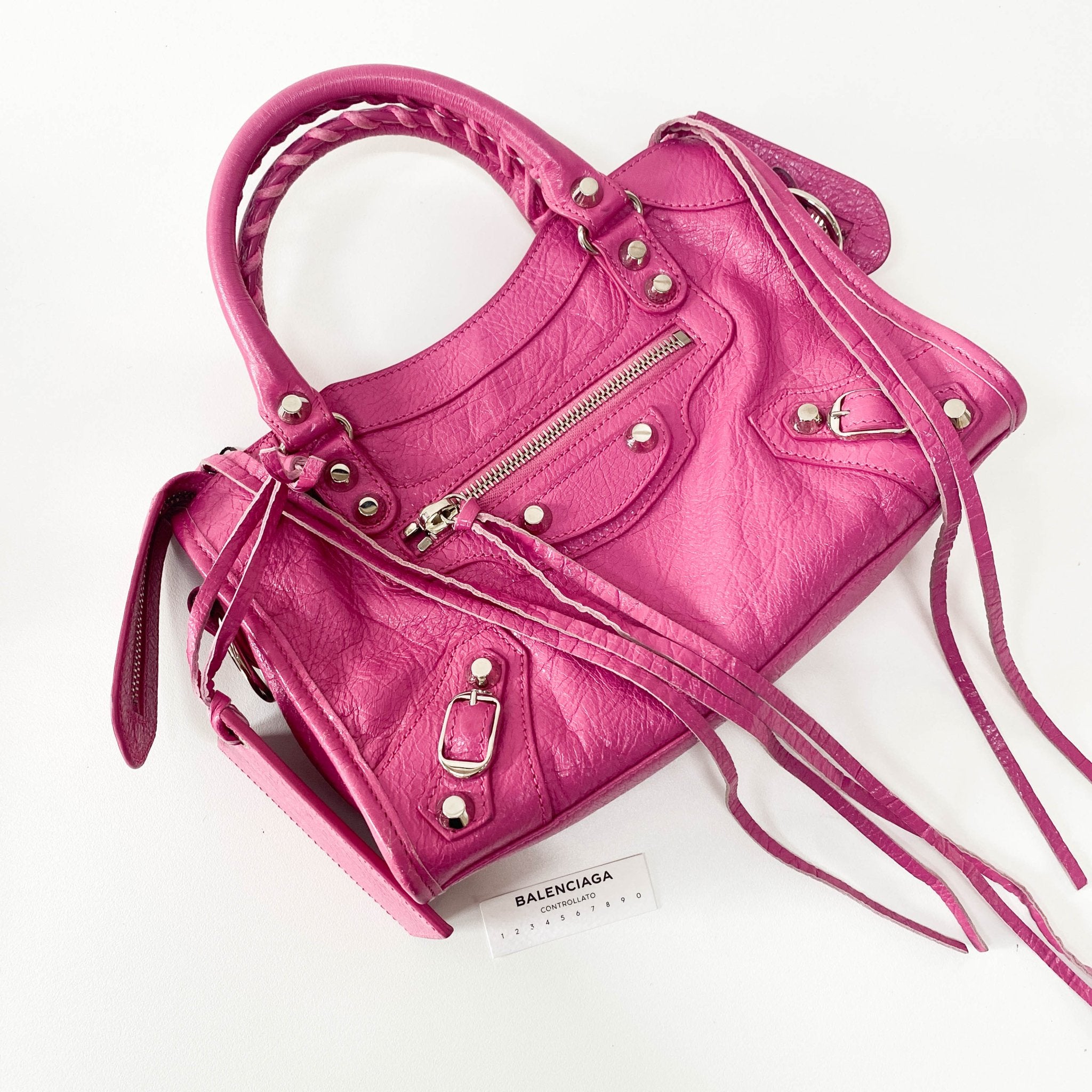 BALENCIAGA The City Mini Pink Leather Hand Bag, in , Sold by HIVE PRELOVED - Handle Bags, Mini bags, Shoulder Bags