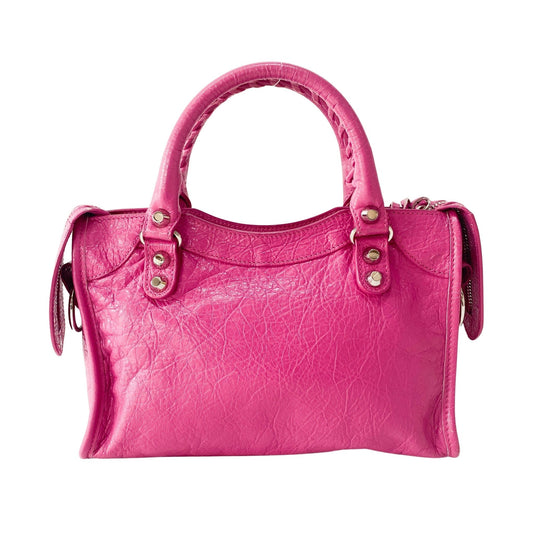 BALENCIAGA The City Mini Pink Leather Hand Bag, in , Sold by HIVE PRELOVED - Handle Bags, Mini bags, Shoulder Bags