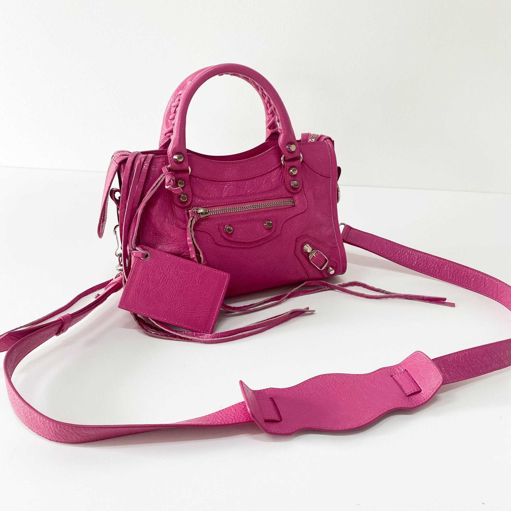 BALENCIAGA The City Mini Pink Leather Hand Bag, in , Sold by HIVE PRELOVED - Handle Bags, Mini bags, Shoulder Bags